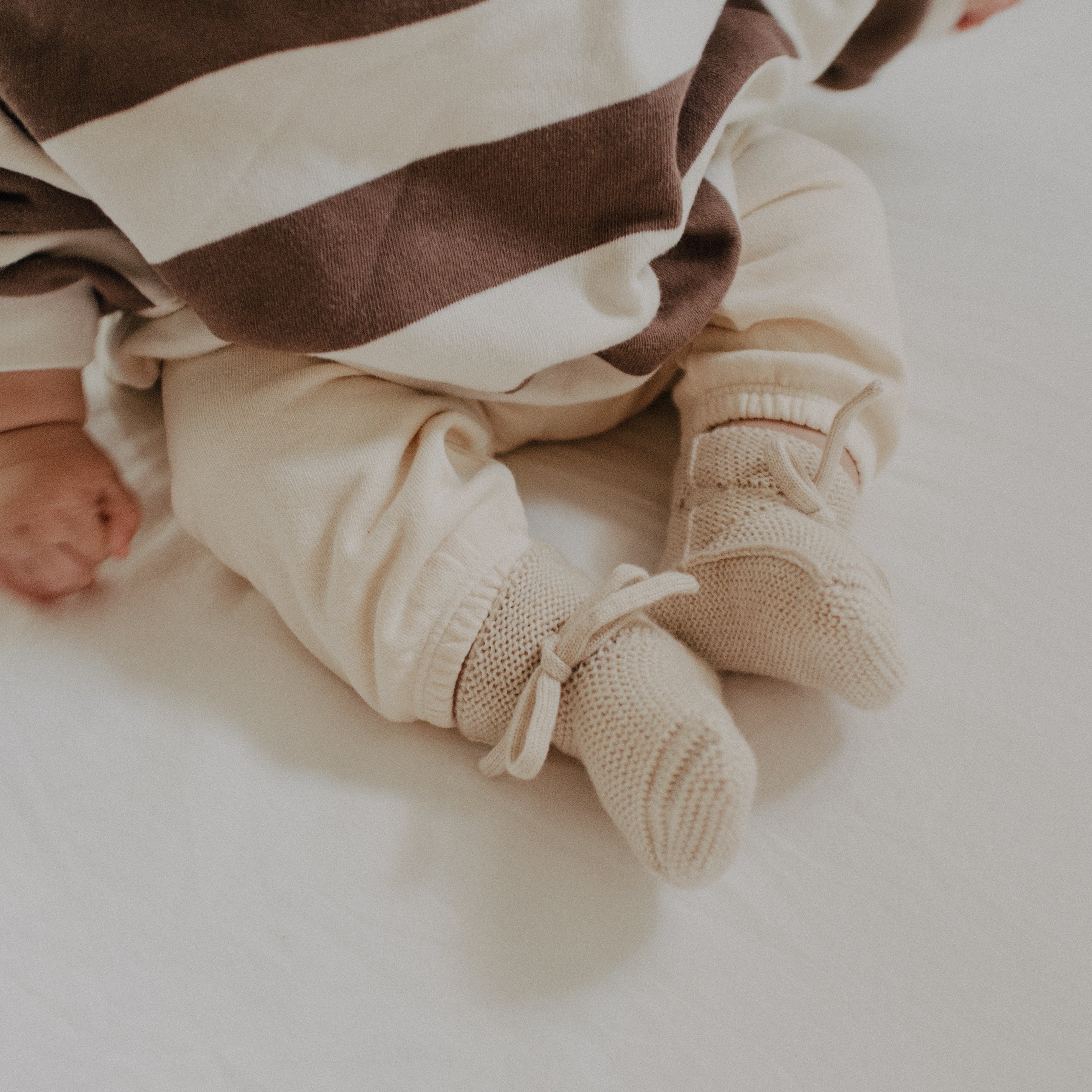 Booties cream hvid lifestyle