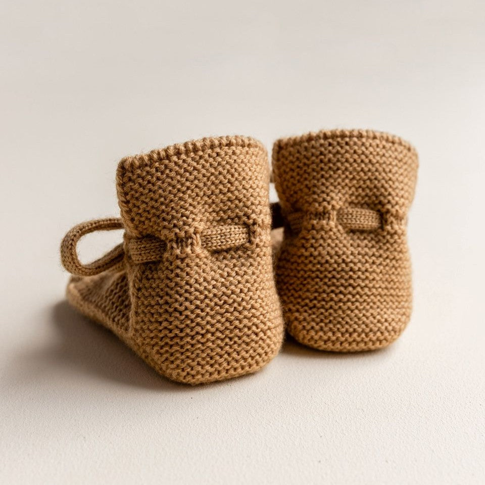 Achterzijde Booties ochre hvid