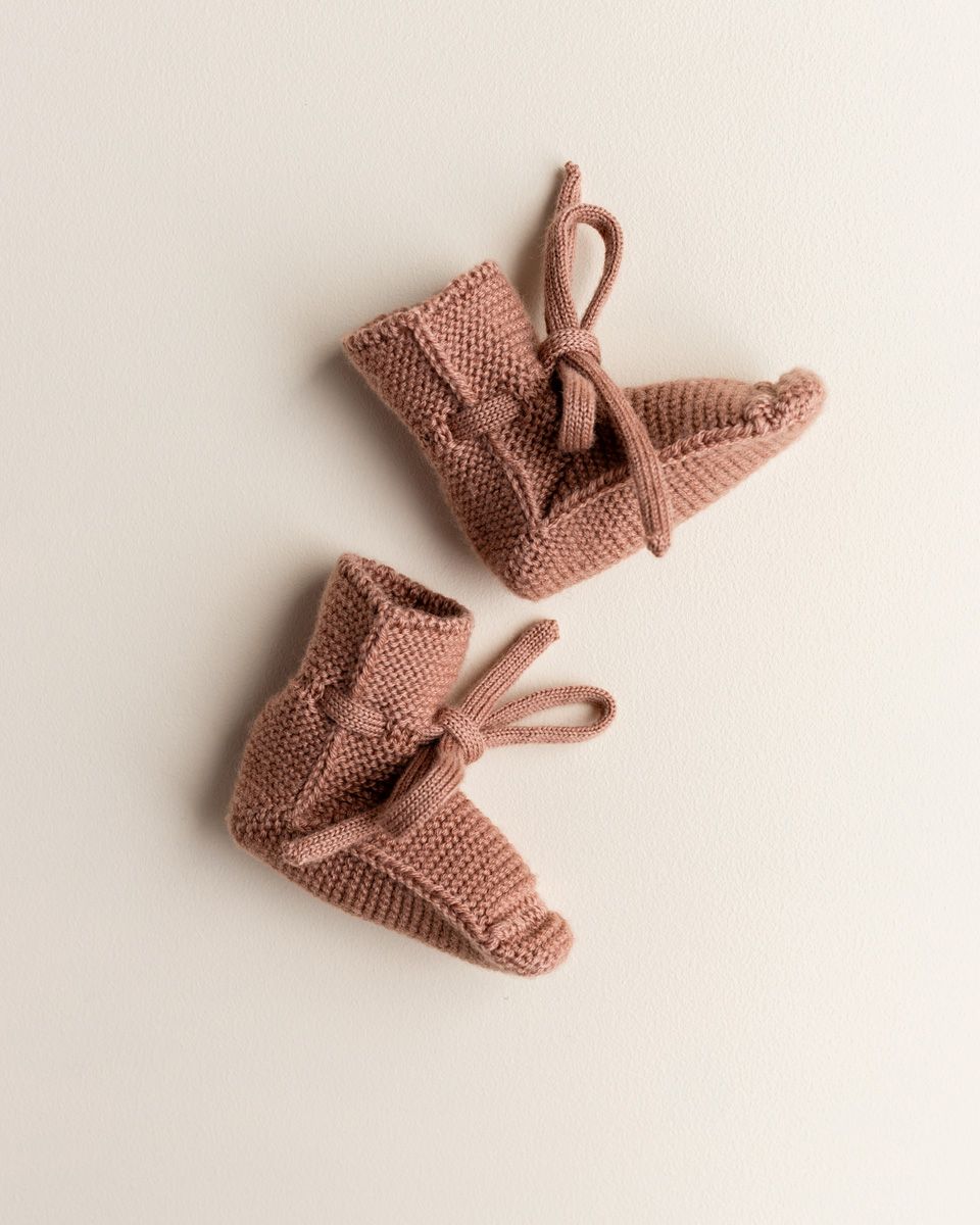 Booties terracotta Hvid zijkant