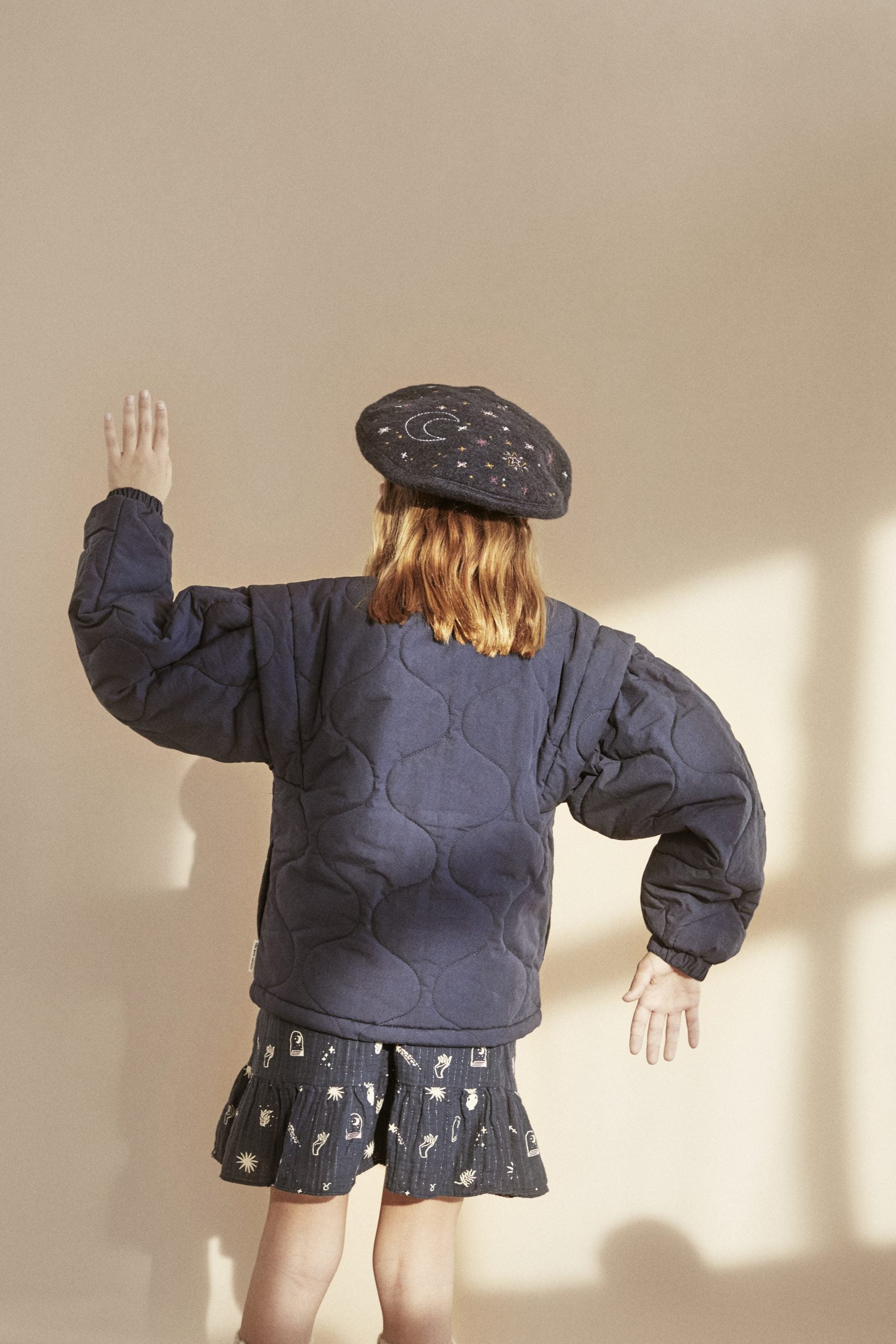 The New Society PAOLA SKIRT - COSMOS PRINT