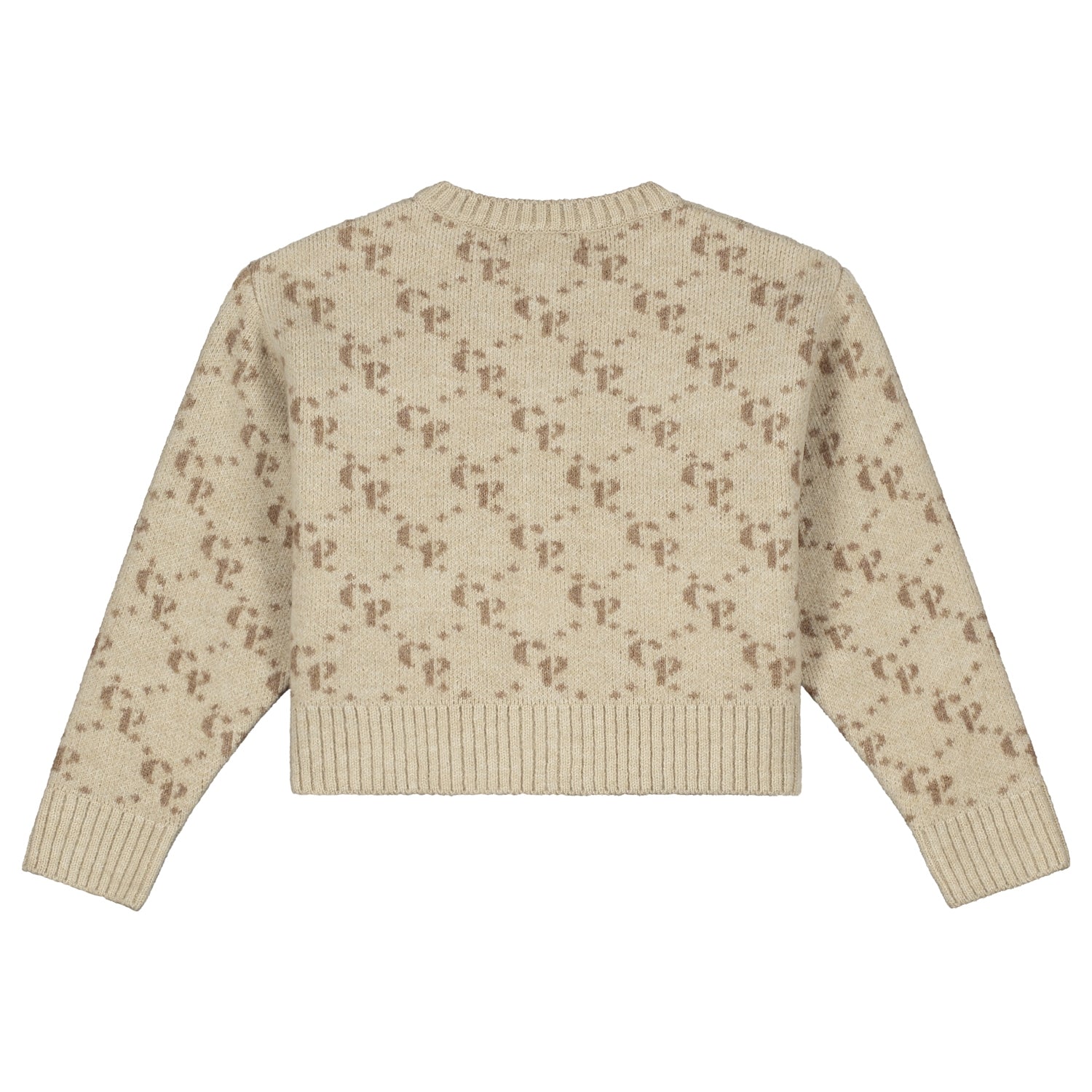 Charlie Petit Nomi cardigan beige achterkant.