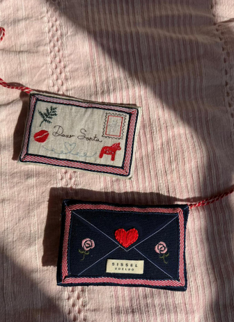 Christmas Letter Ornament Santa