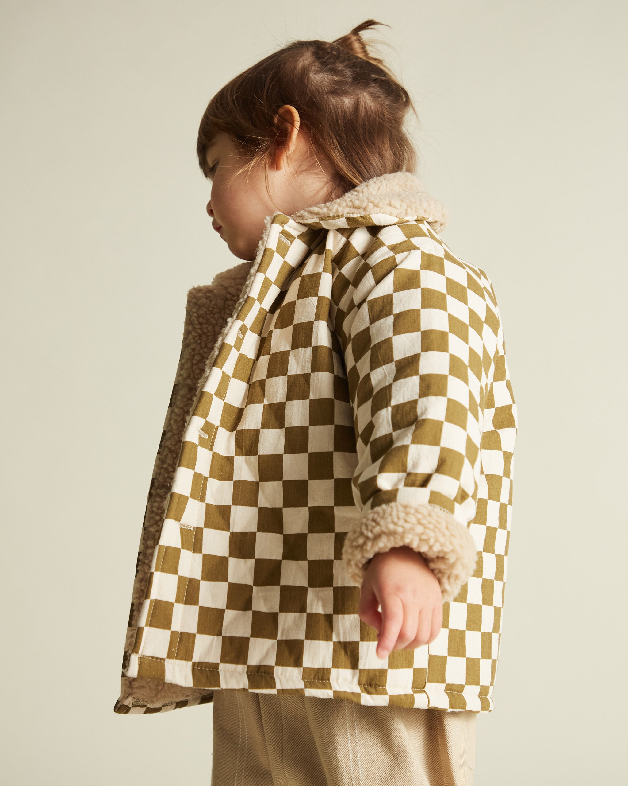 Emery checkerboard coat