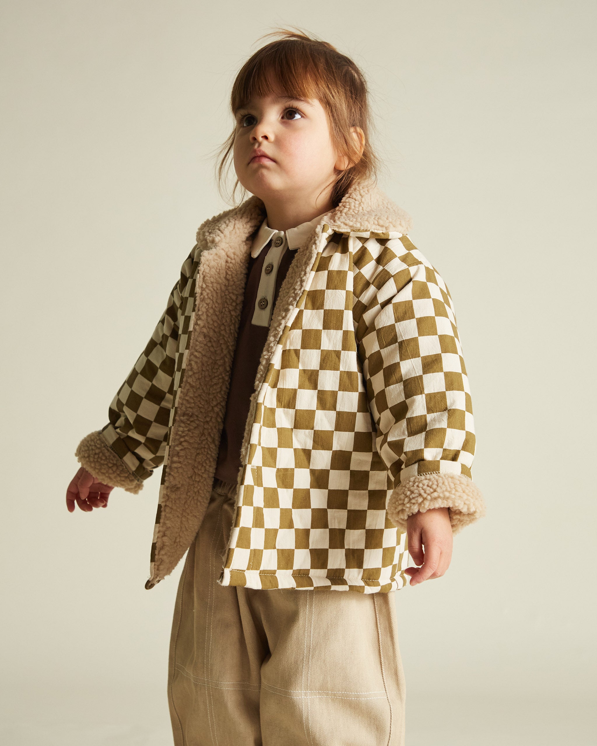 Emery checkerboard coat
