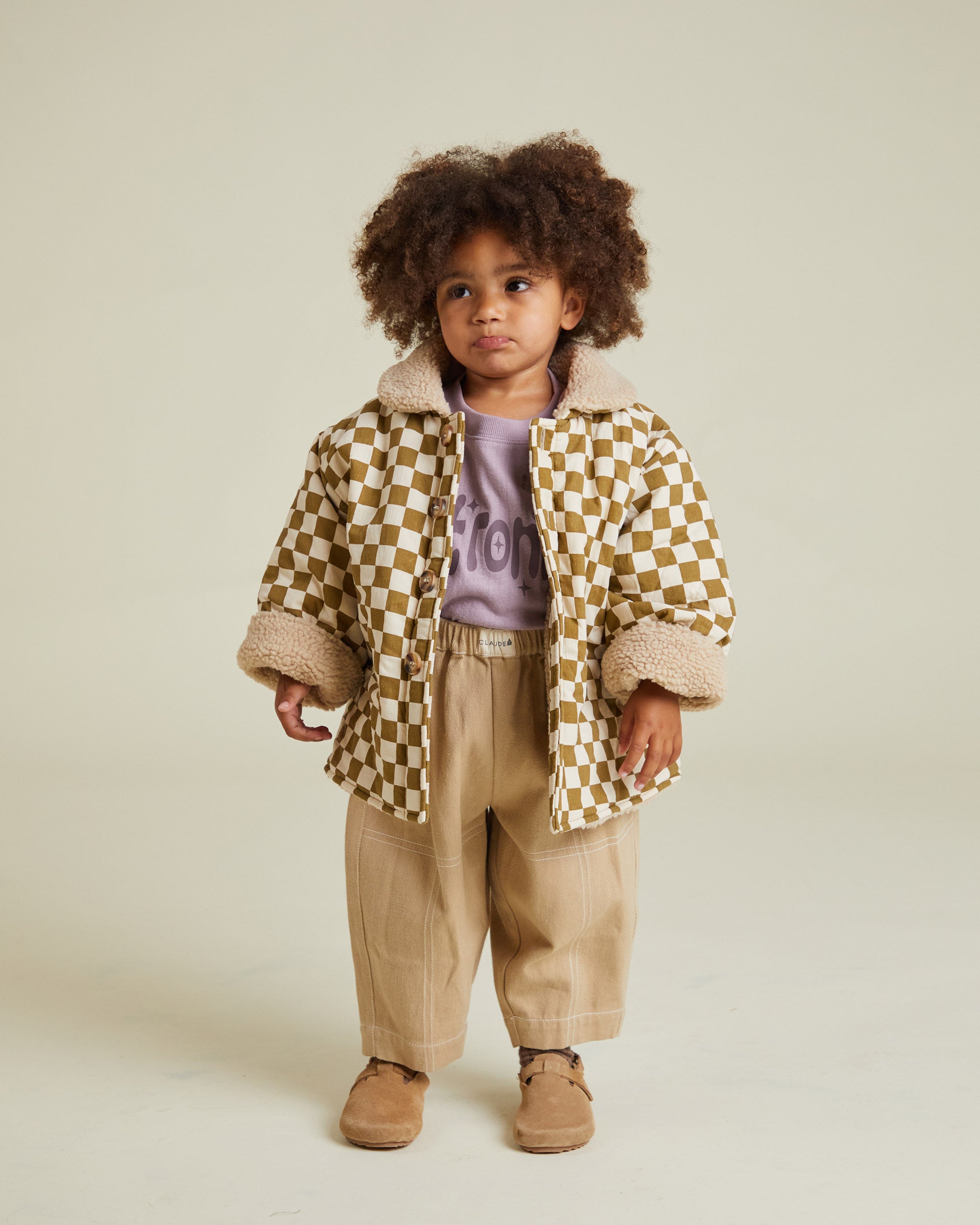 Emery checkerboard coat