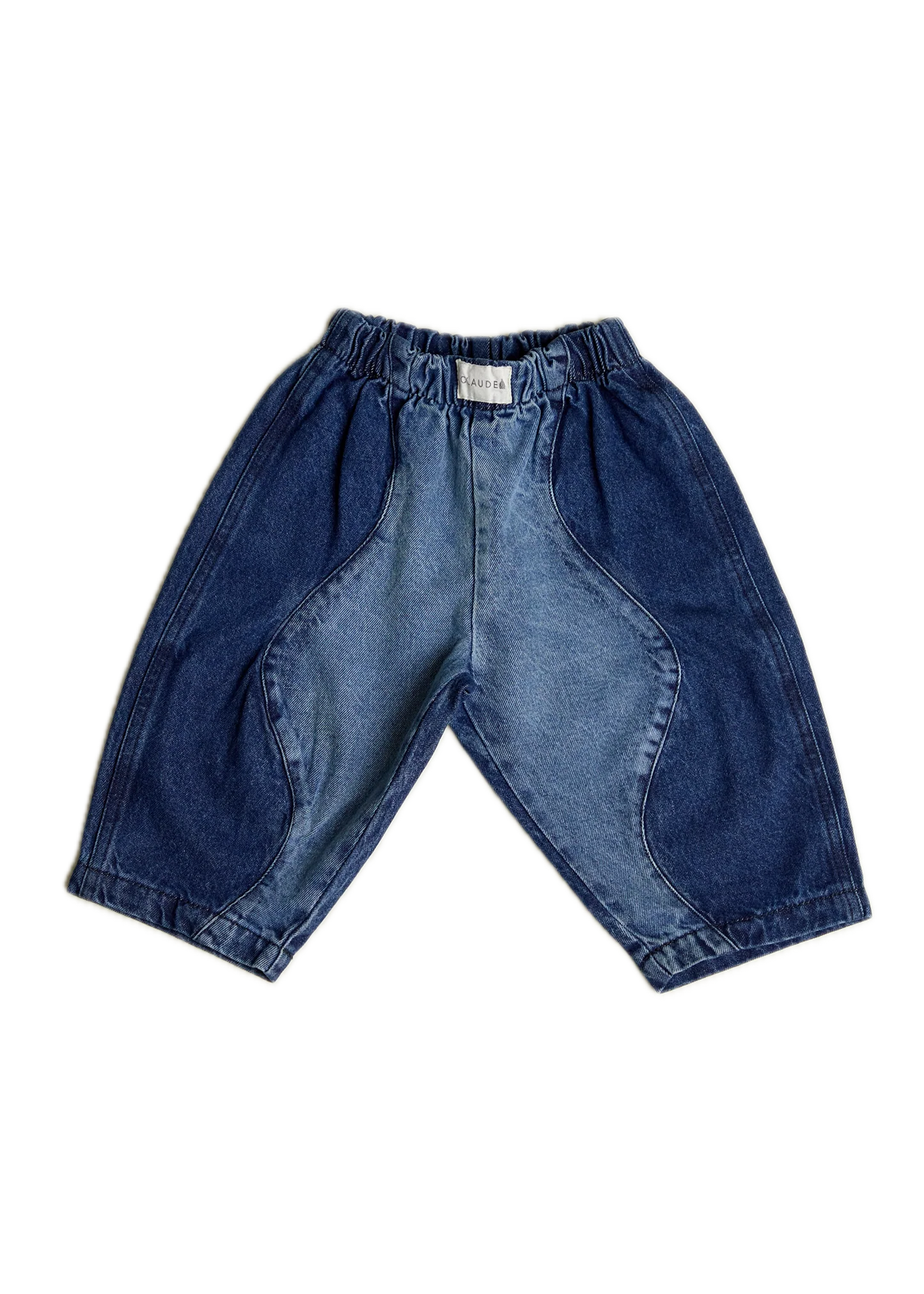 Wave denim trouser