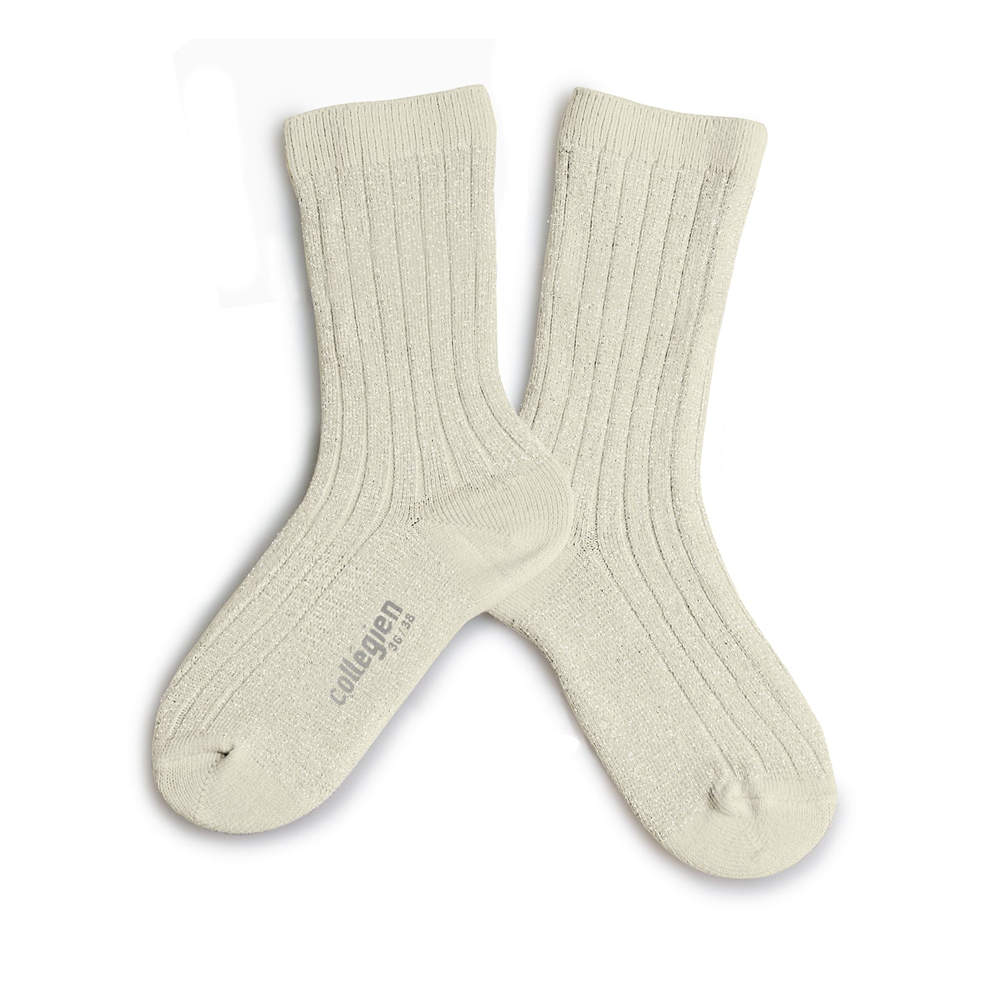 Collegien Sokken ribbed glitter doux agneaux