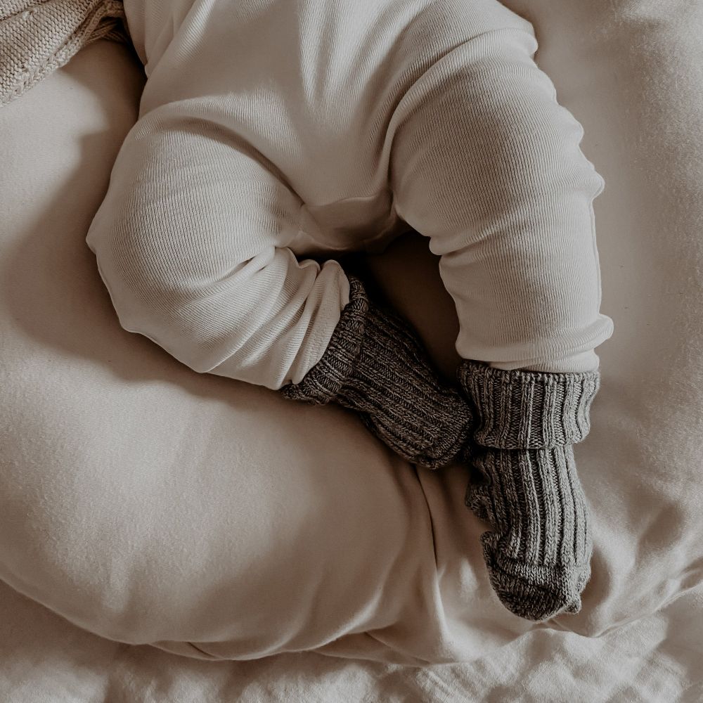 Dikke wollen sokken grijs