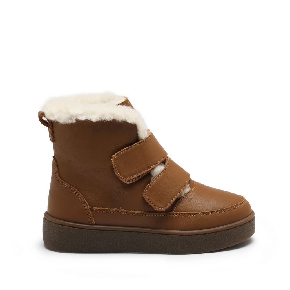 Donsje Clenn boots chestnut leather voorkant