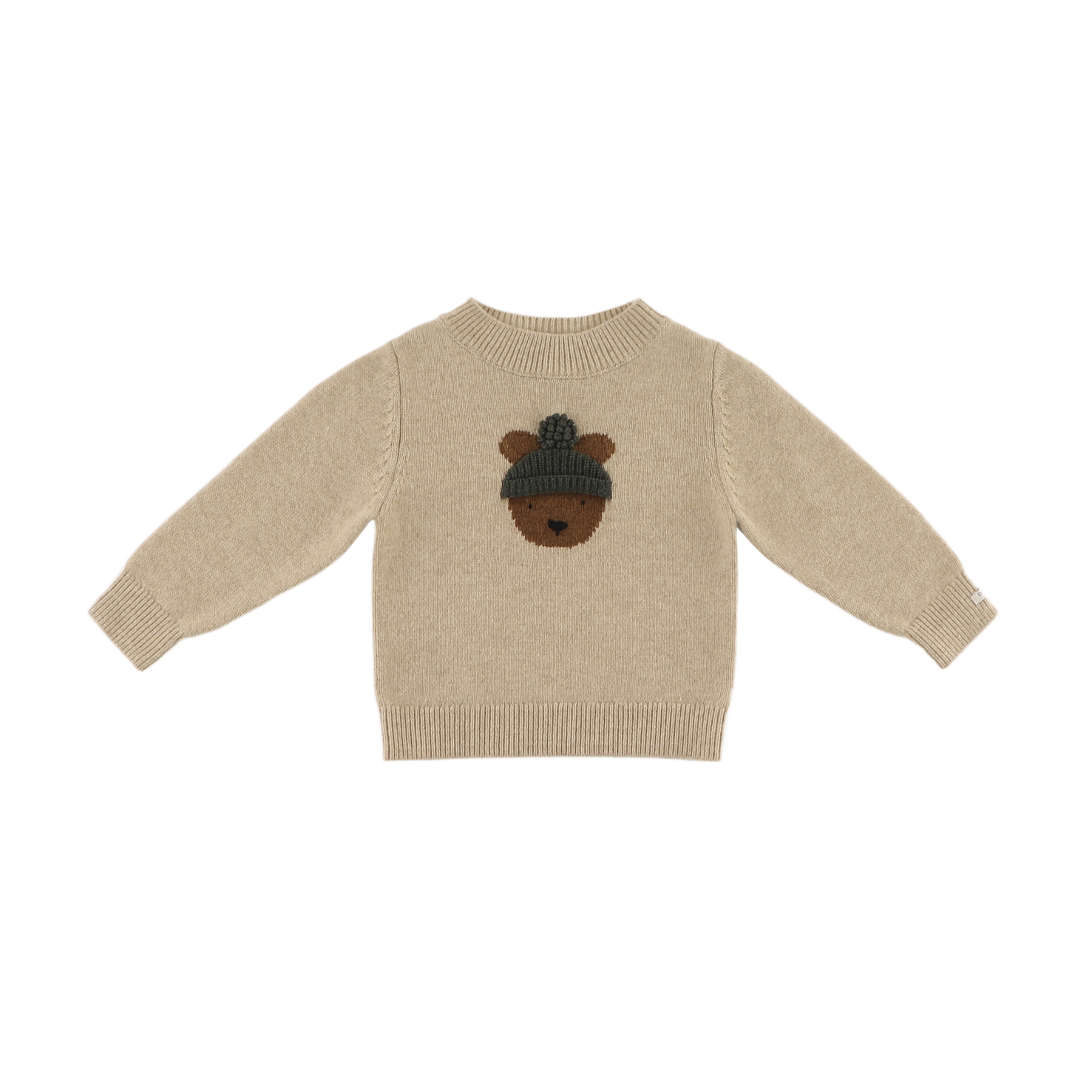 Donsje Merino wool trui beer voorkant