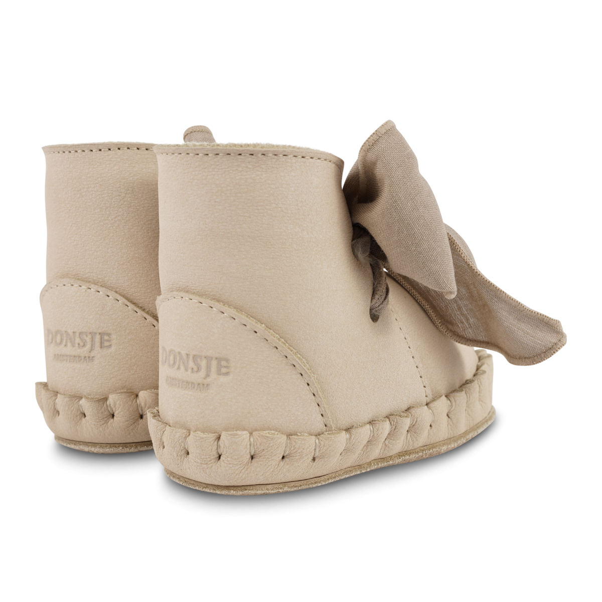Donsje pina organza booties powder nubuck achterkant