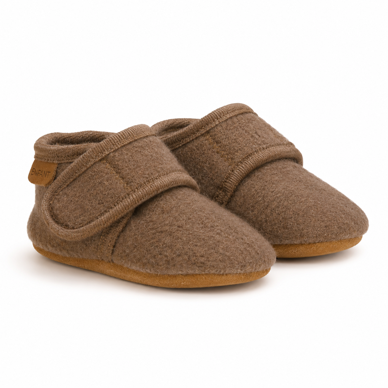 Babyslofjes wool bruin limited edition