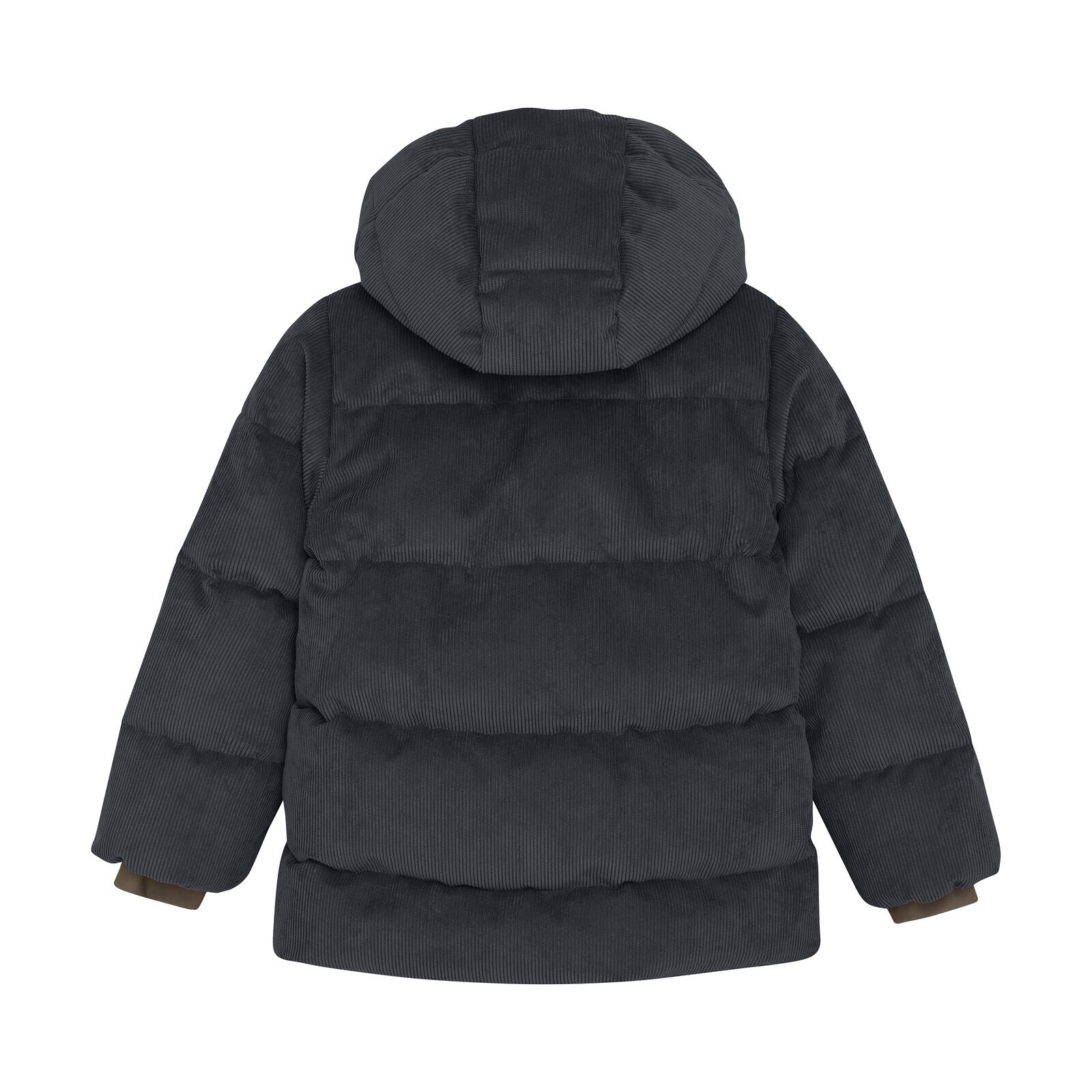 Winterjas ebony grijs corduroy enfant