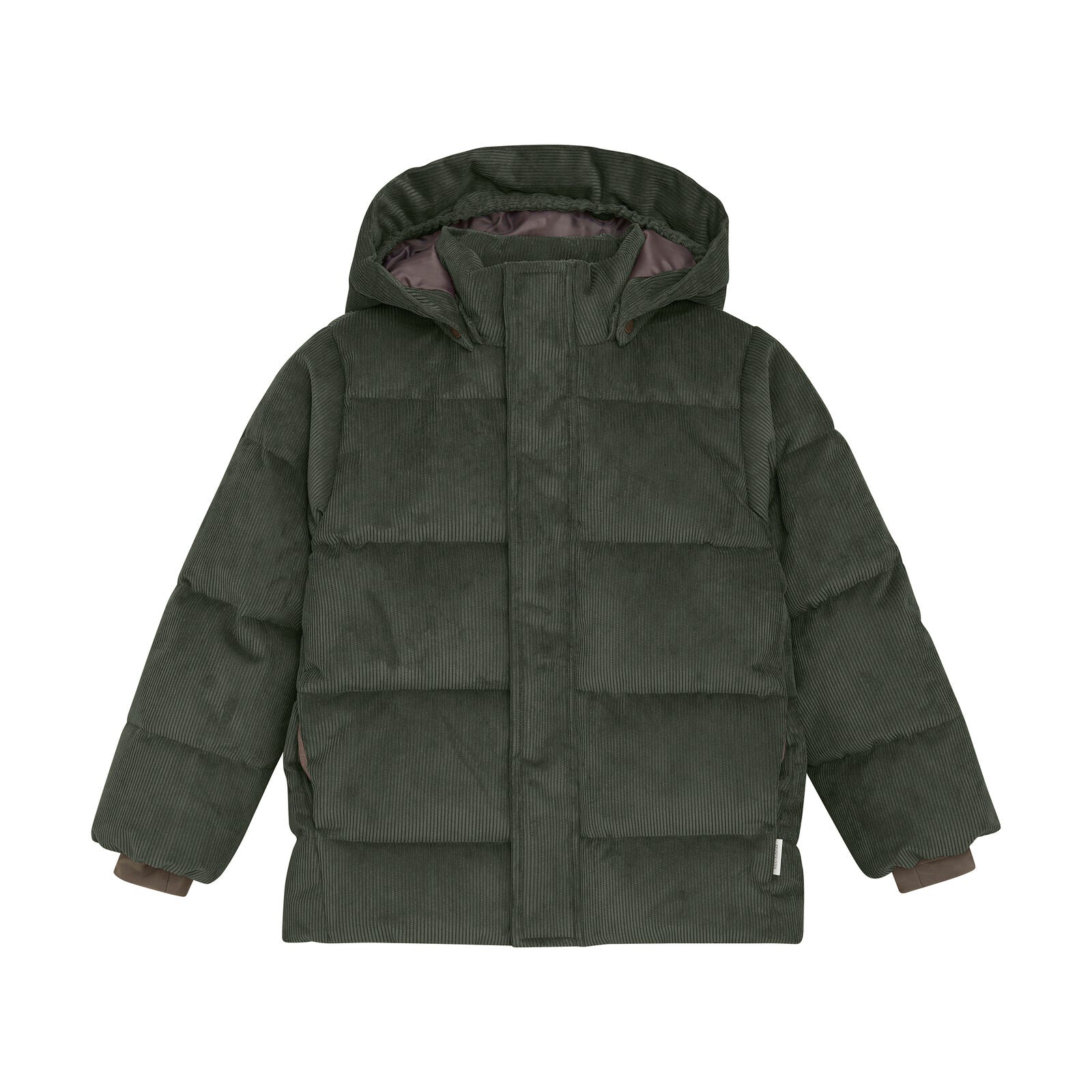 Winterjas kambaba groen corduroy enfant