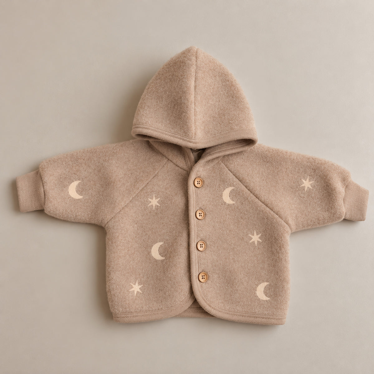Jasje wolfleece sand limited edition maan