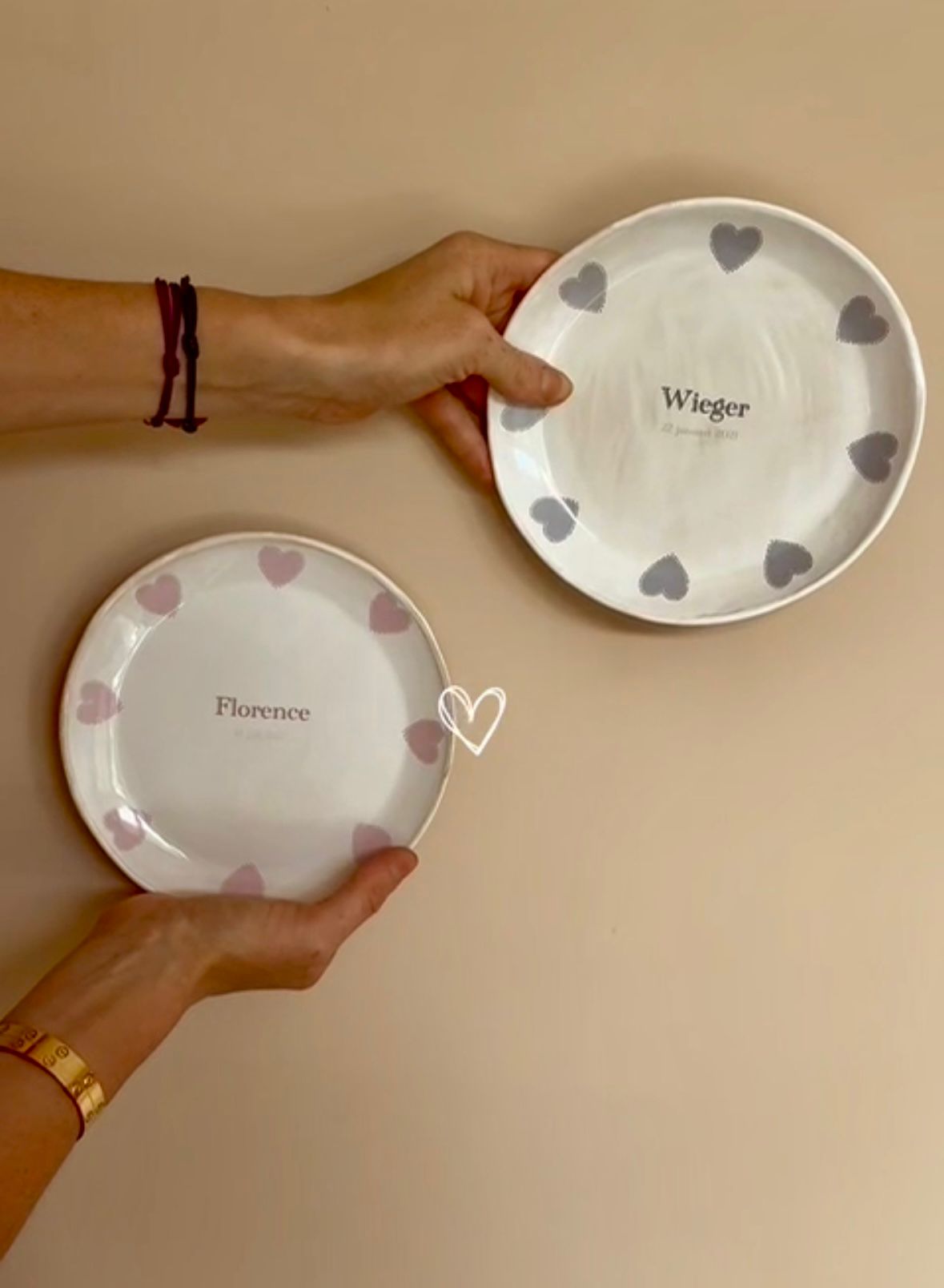 Geboortebordje handgemaakt &gepersonaliseerd