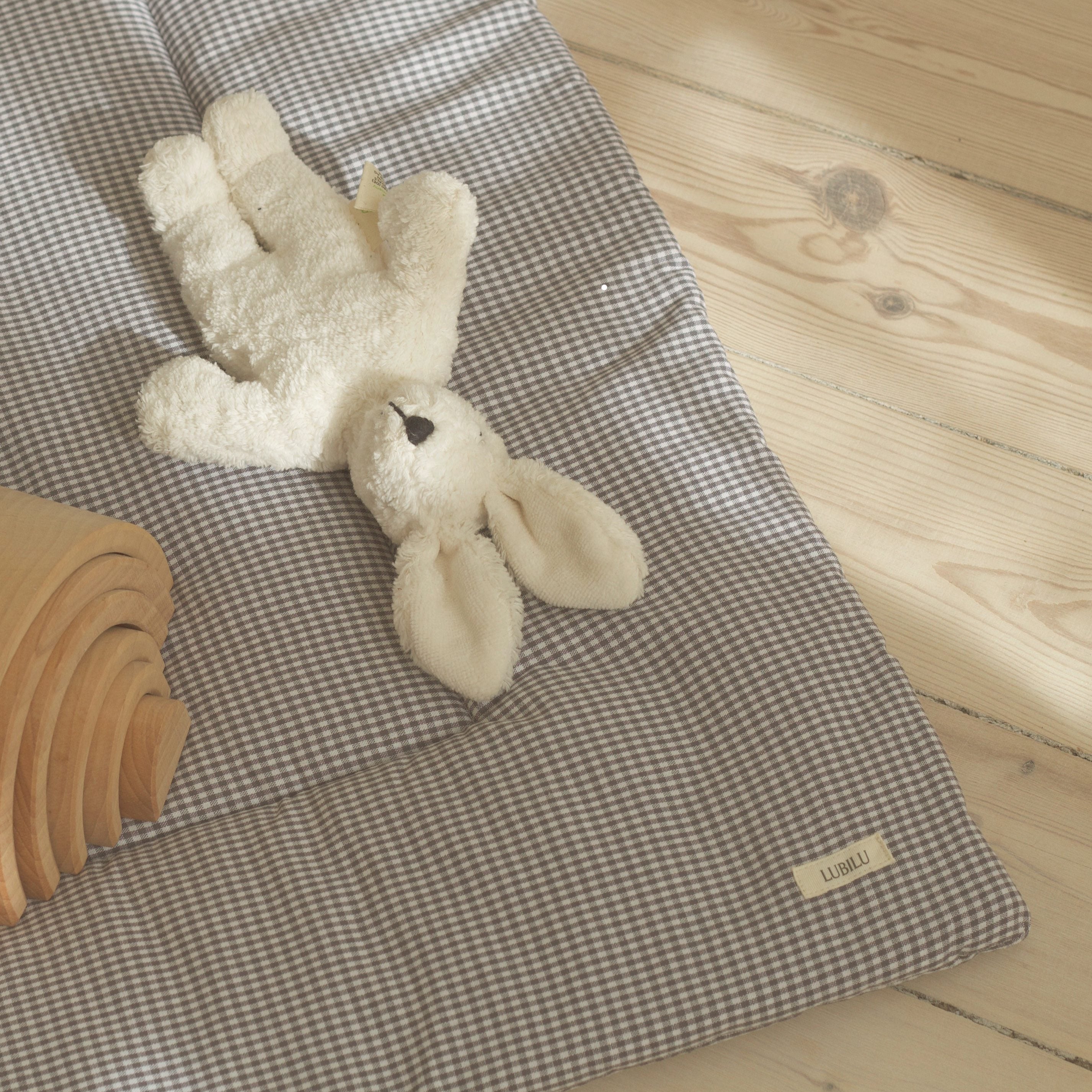 Speelmat grijs ruitjes