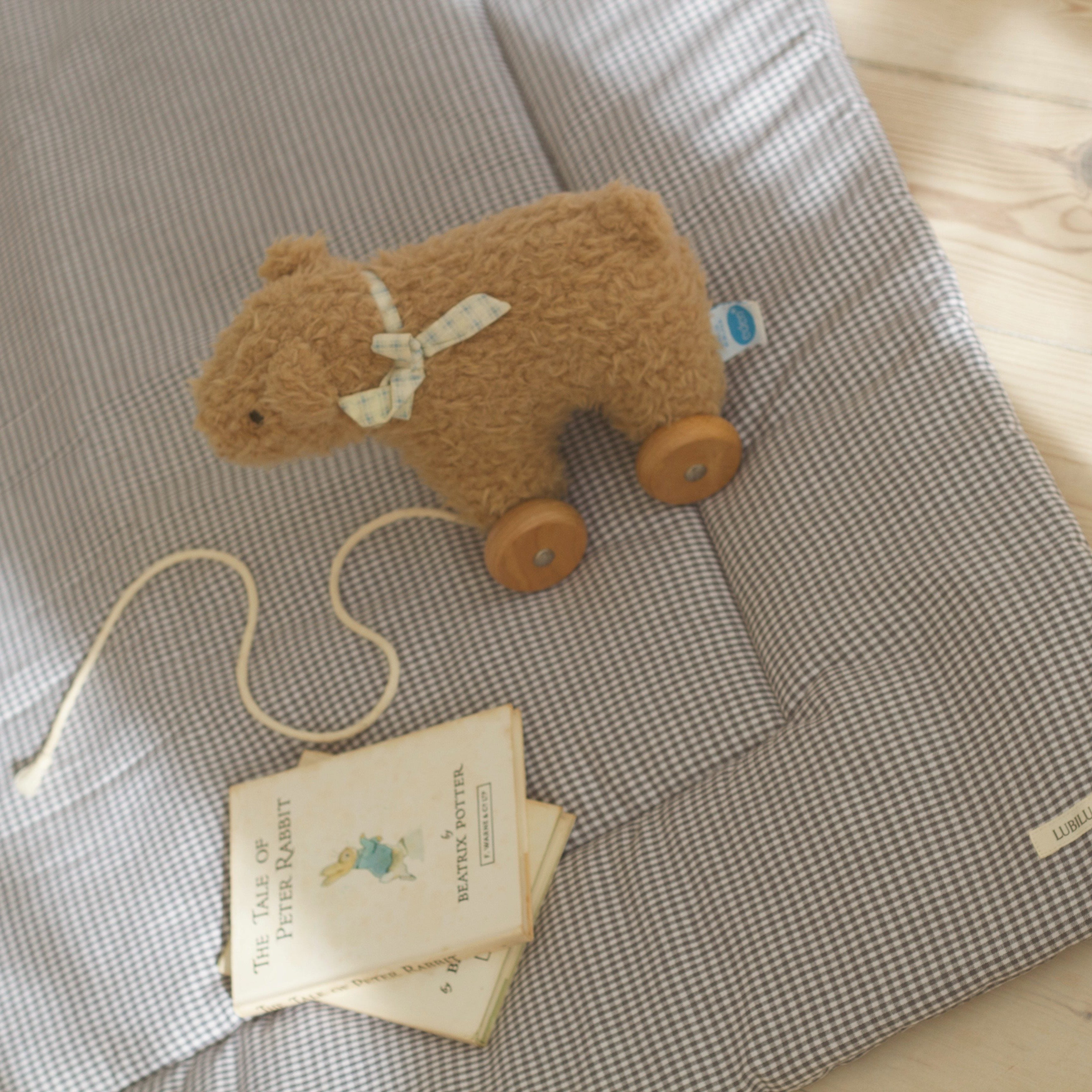 Speelmat grijs ruitjes