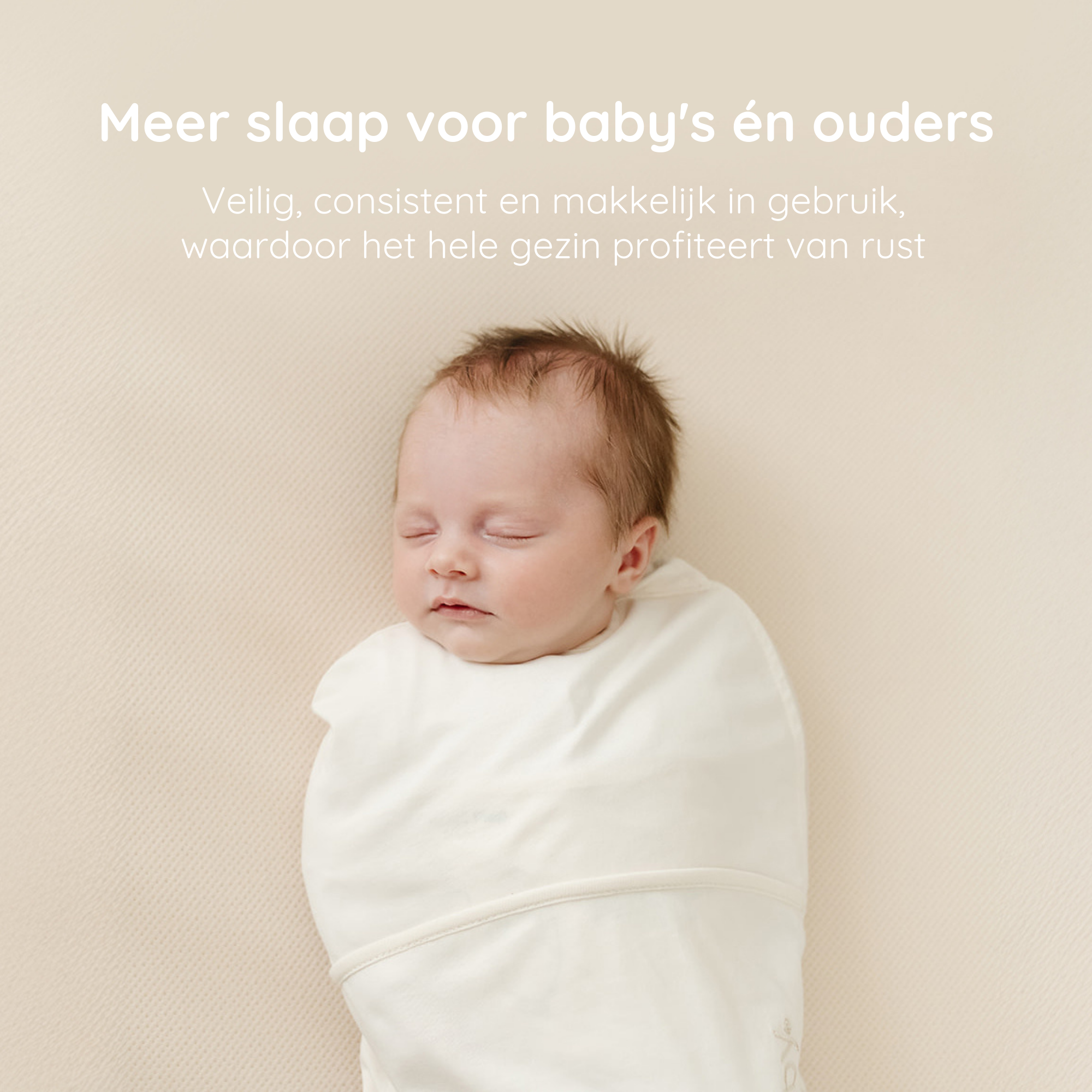 Close up Inbakerslaapzak Piep 0-3M Pure Puckababy