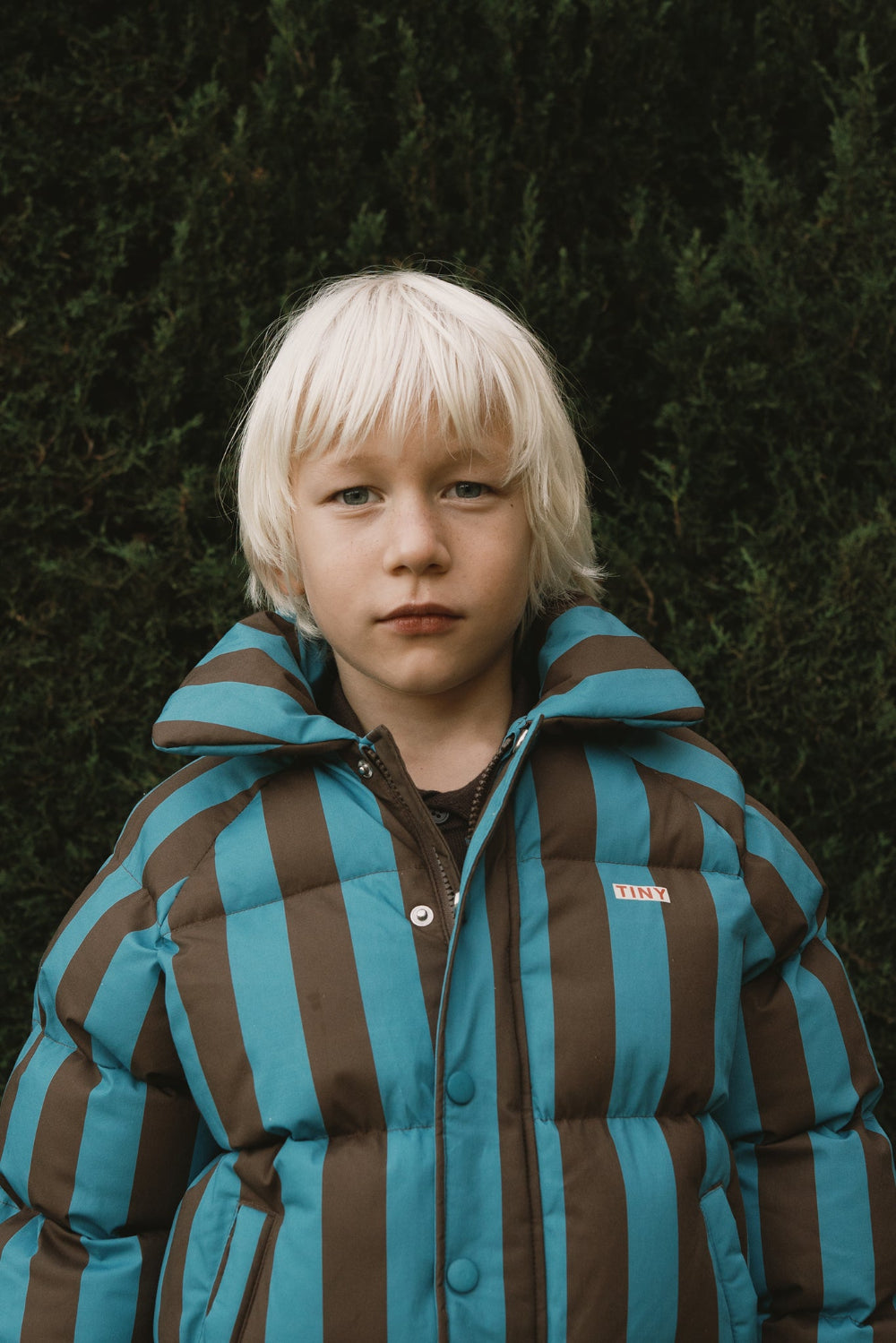 Jas stripes retro blauw