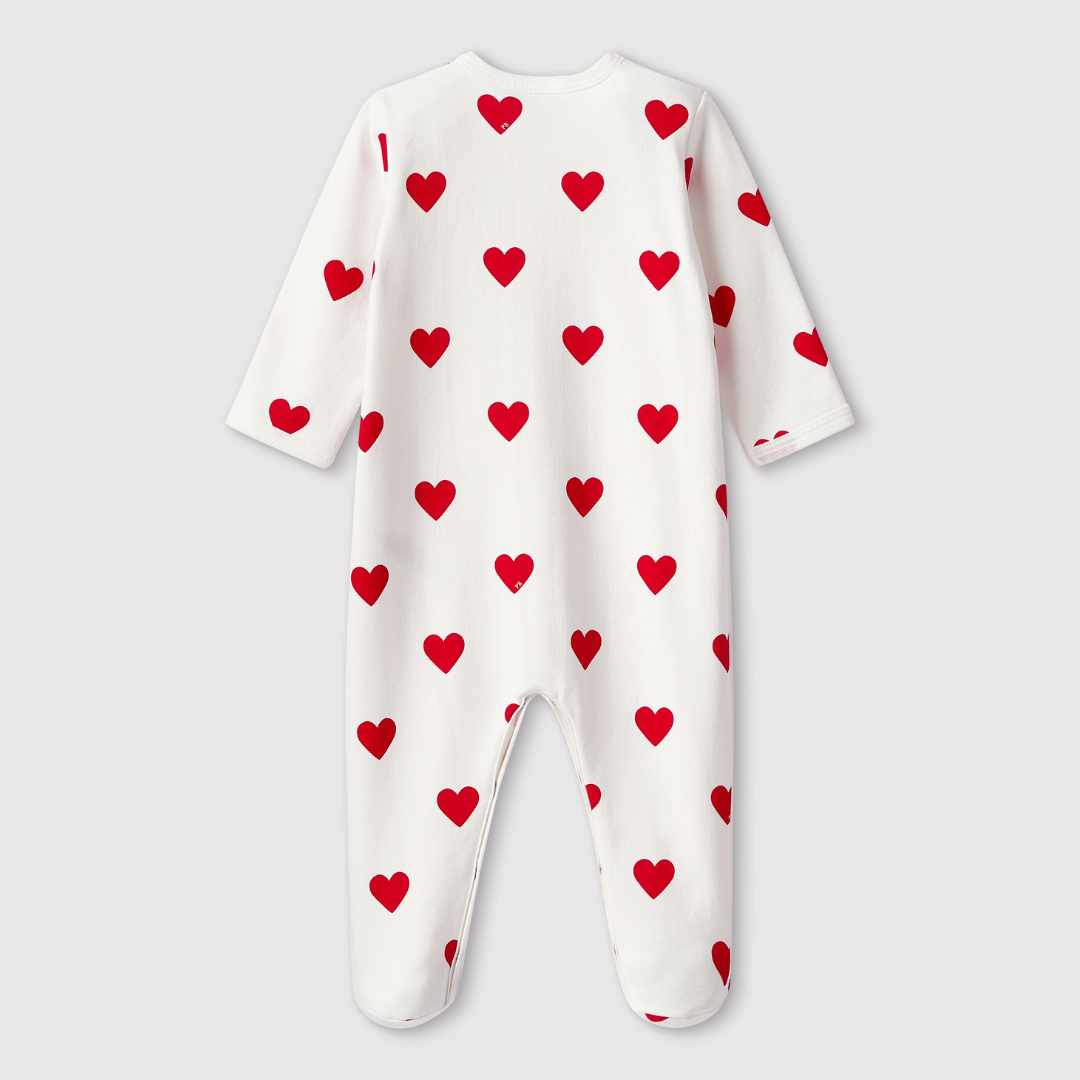 Jumpsuit hartjes voetjes