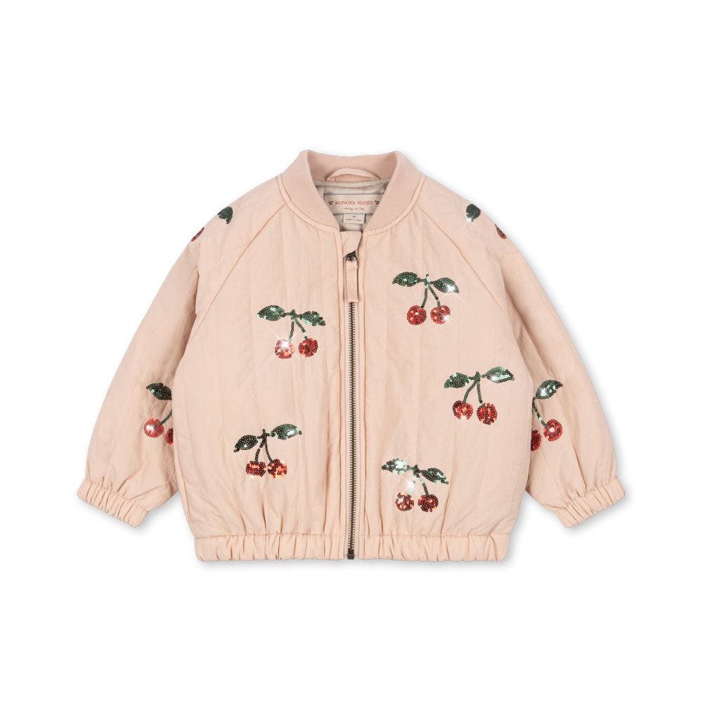 Juno bomber sequin cameo rose