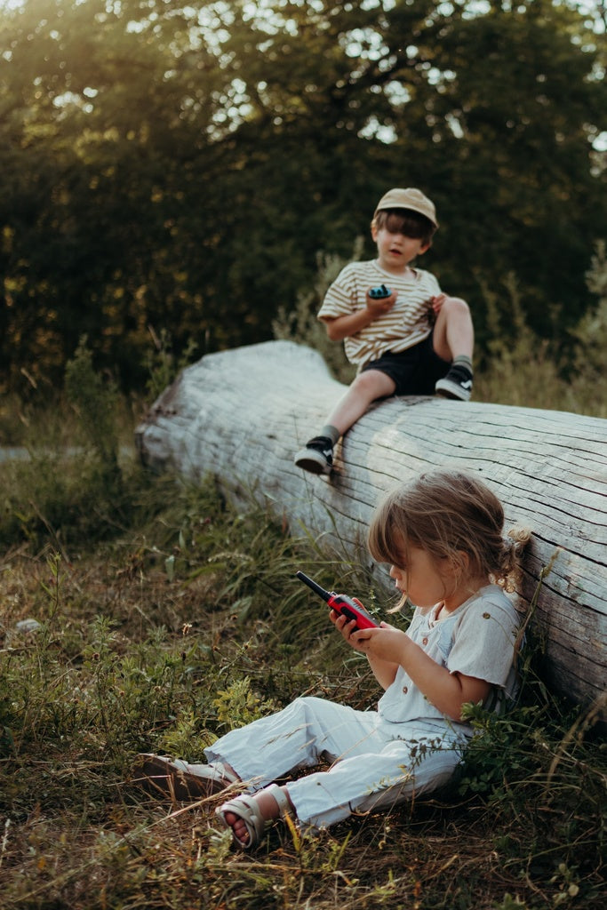 Kidytalk walkie talkie blauw rood