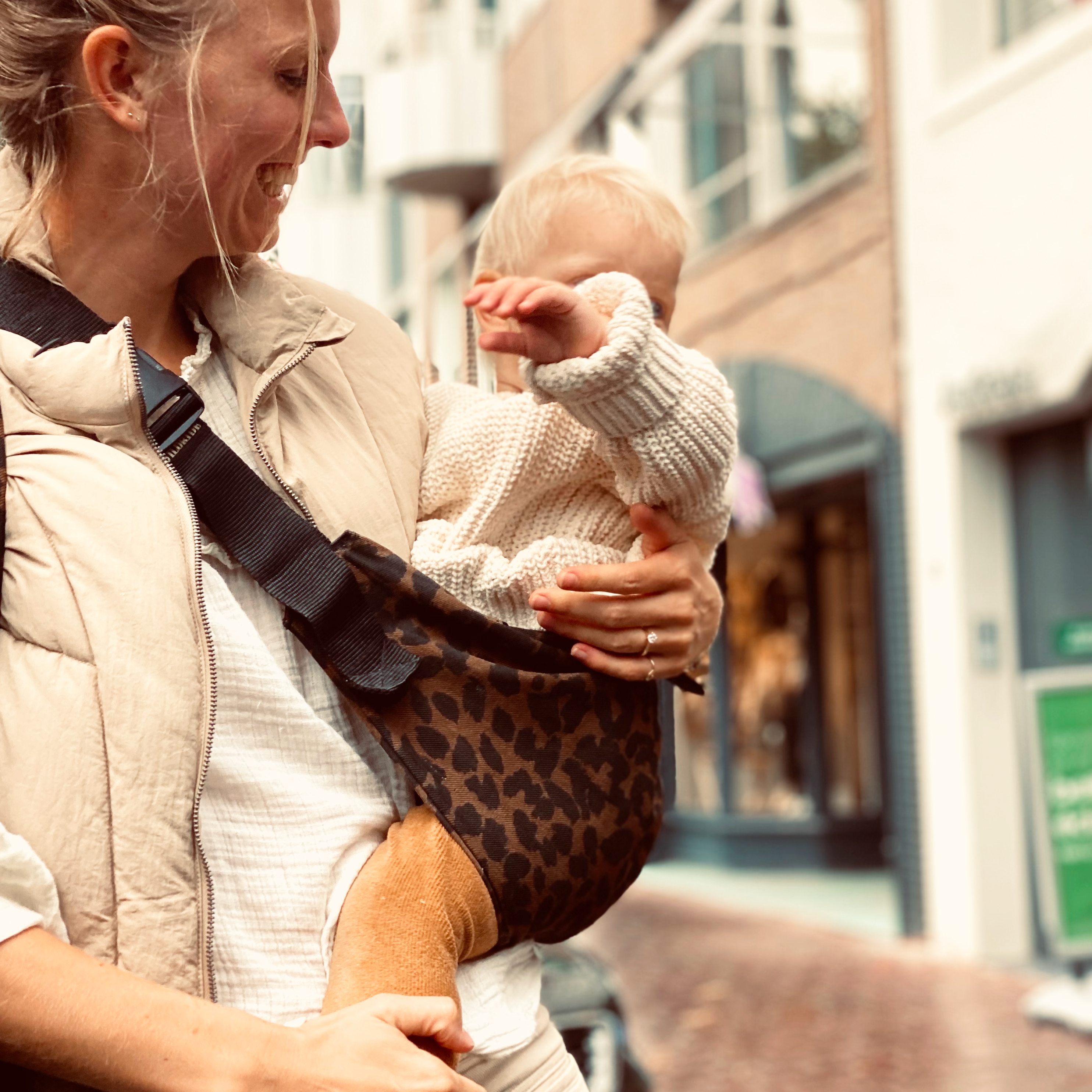 Kinder draagzak Brown Leopard Wildride 3.