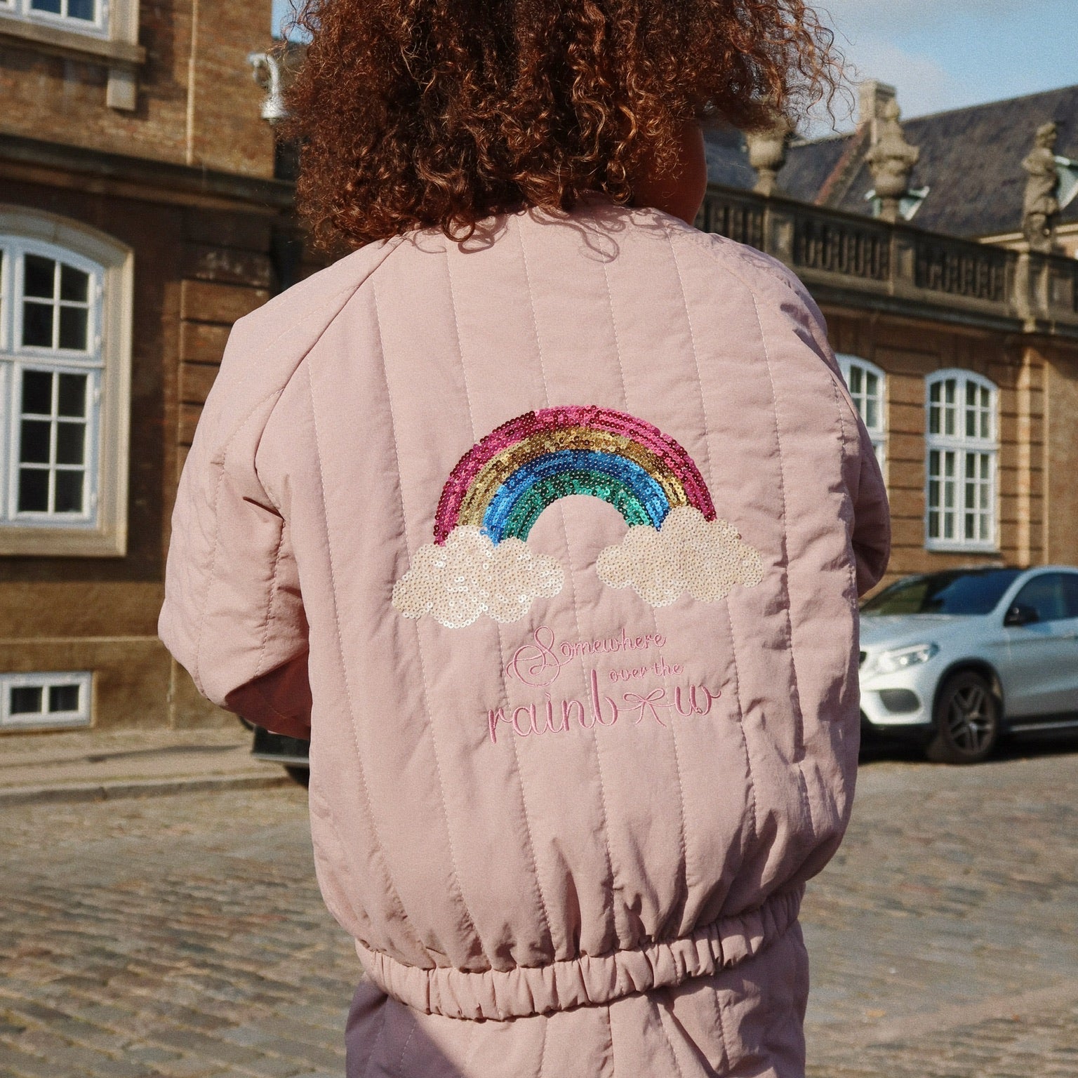 Juno bomber twilight mauve sequin