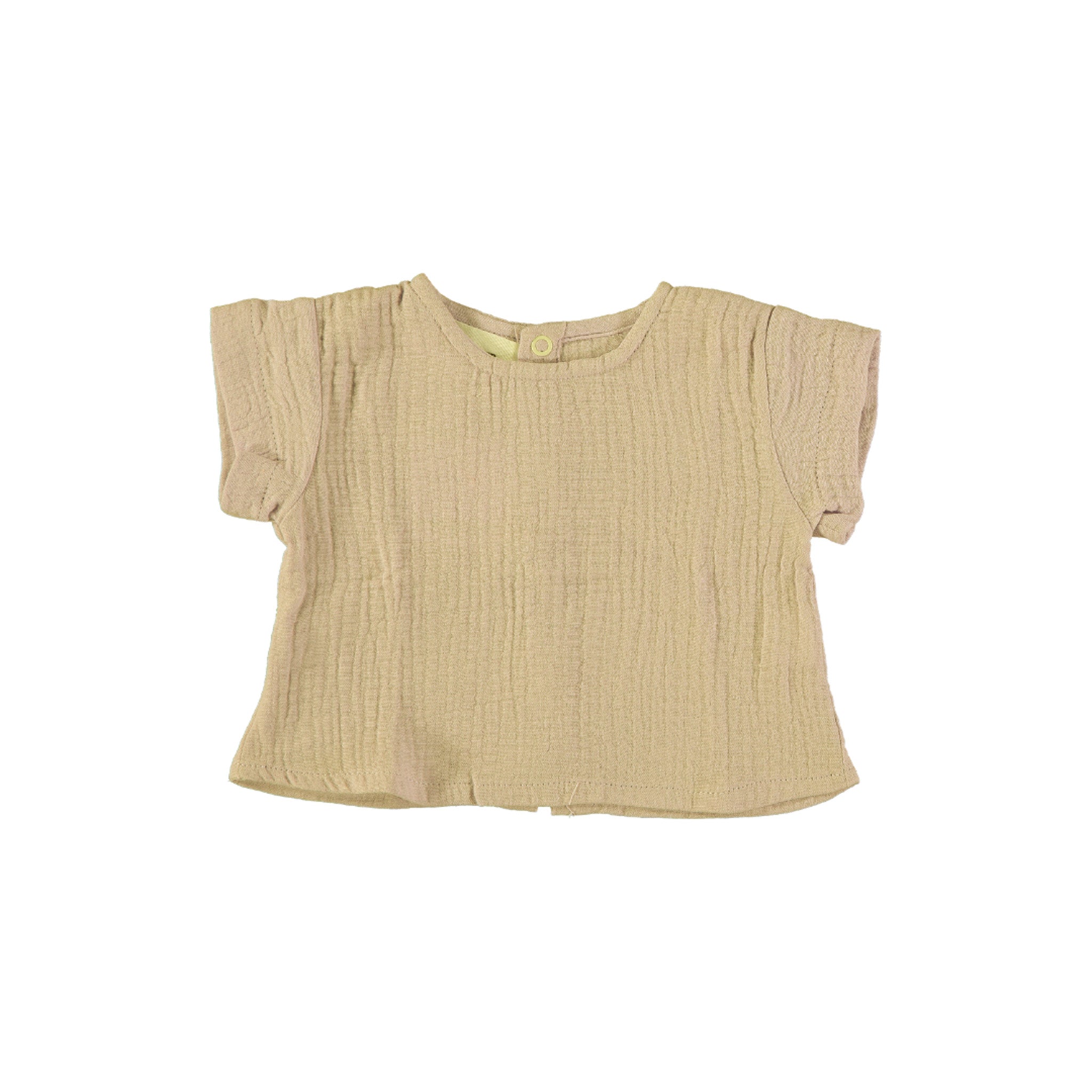 Linnen shirt ochre melange