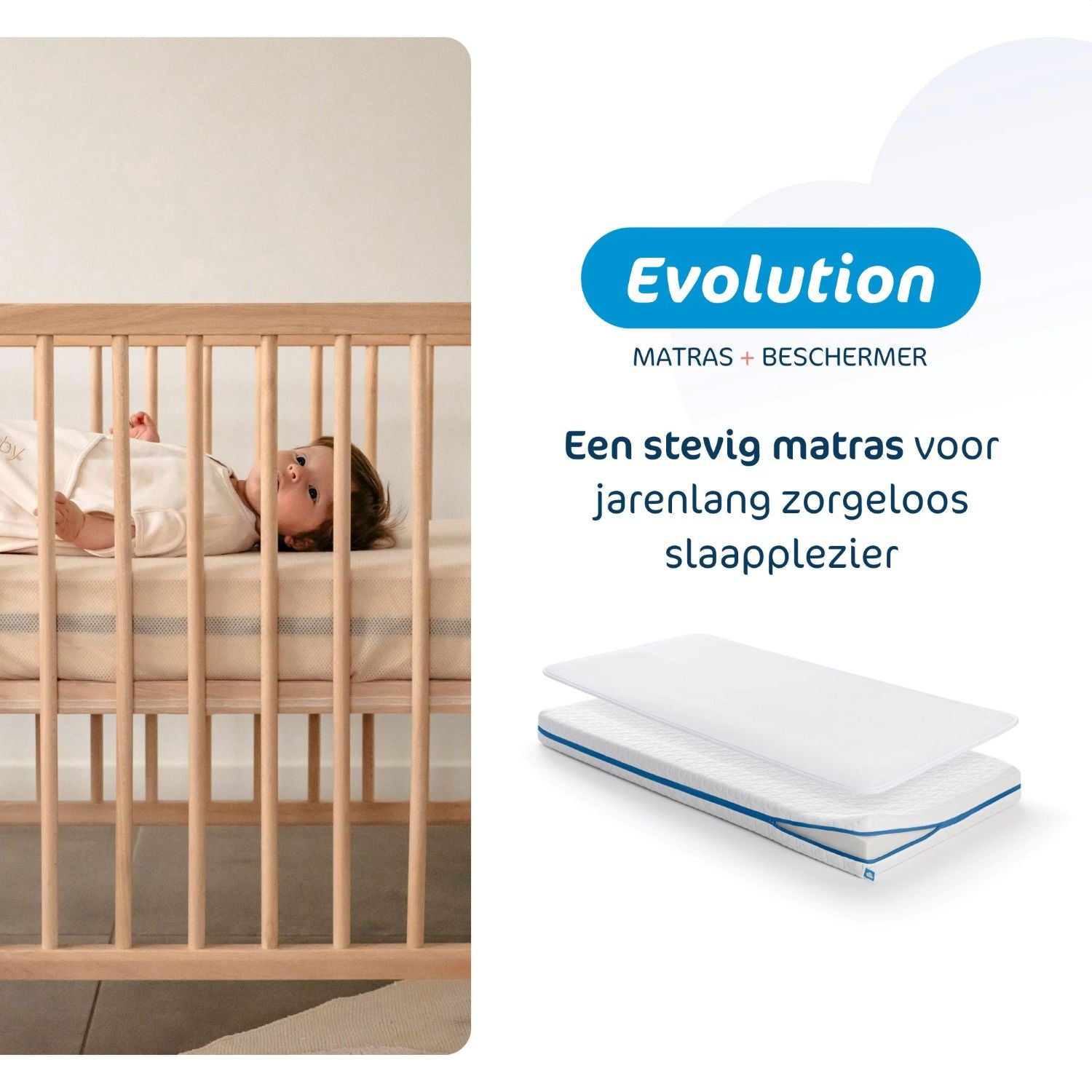 Matras ledikant inc matrasbeschermer 120 x 60 lifestyle 