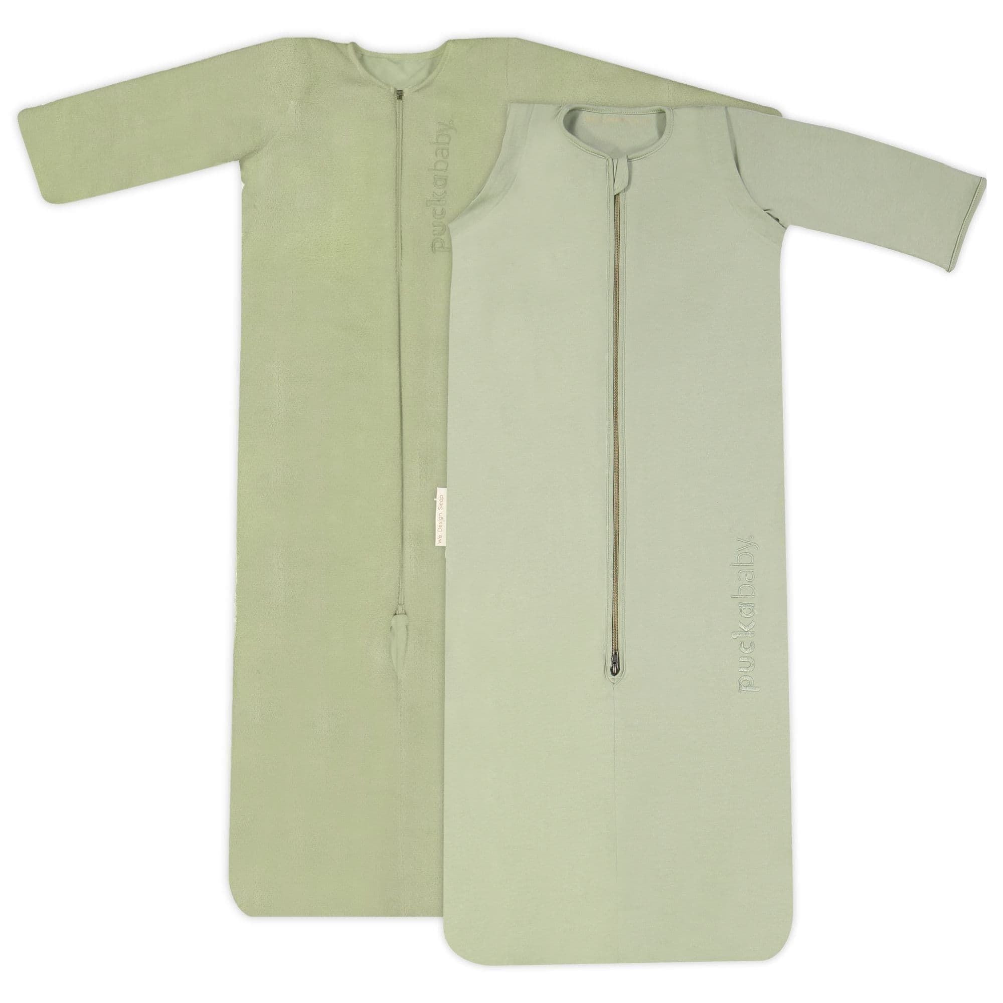 Voorzijde Meegroeislaapzak 6M-2.5Y Olive Puckababy