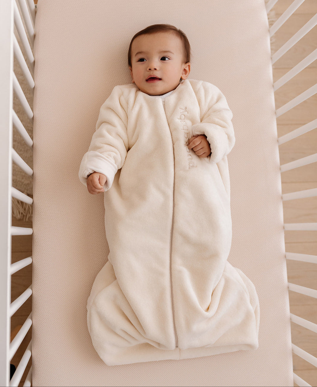 Kindje met Slaapzak Winter 0-6M Teddy Pure aan