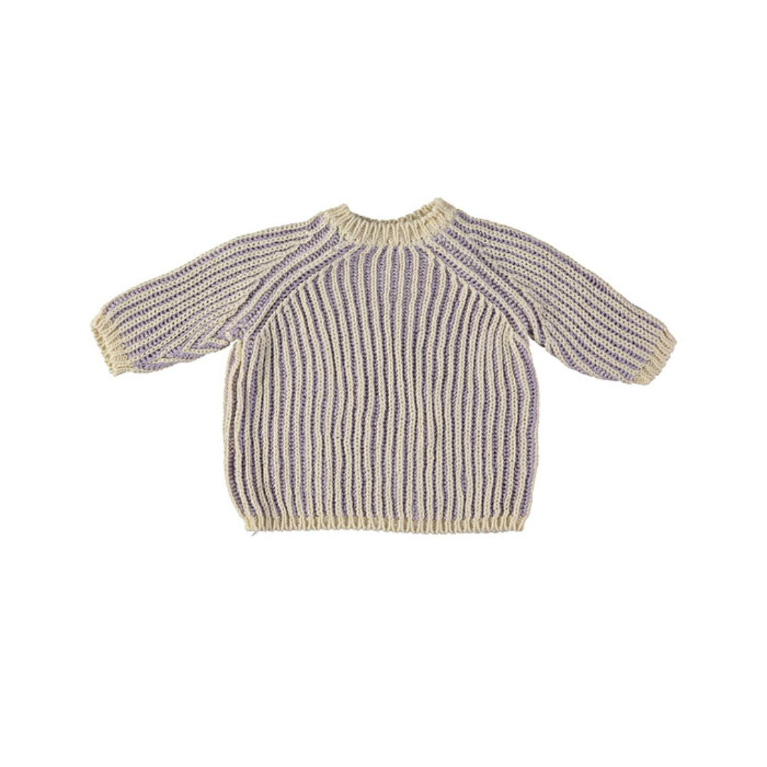 Trui lila tricot