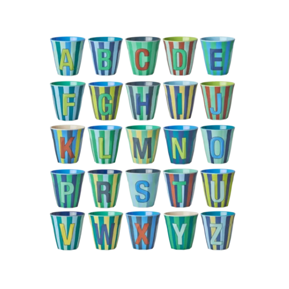 Rice Alfabetbekers per stuk jongens