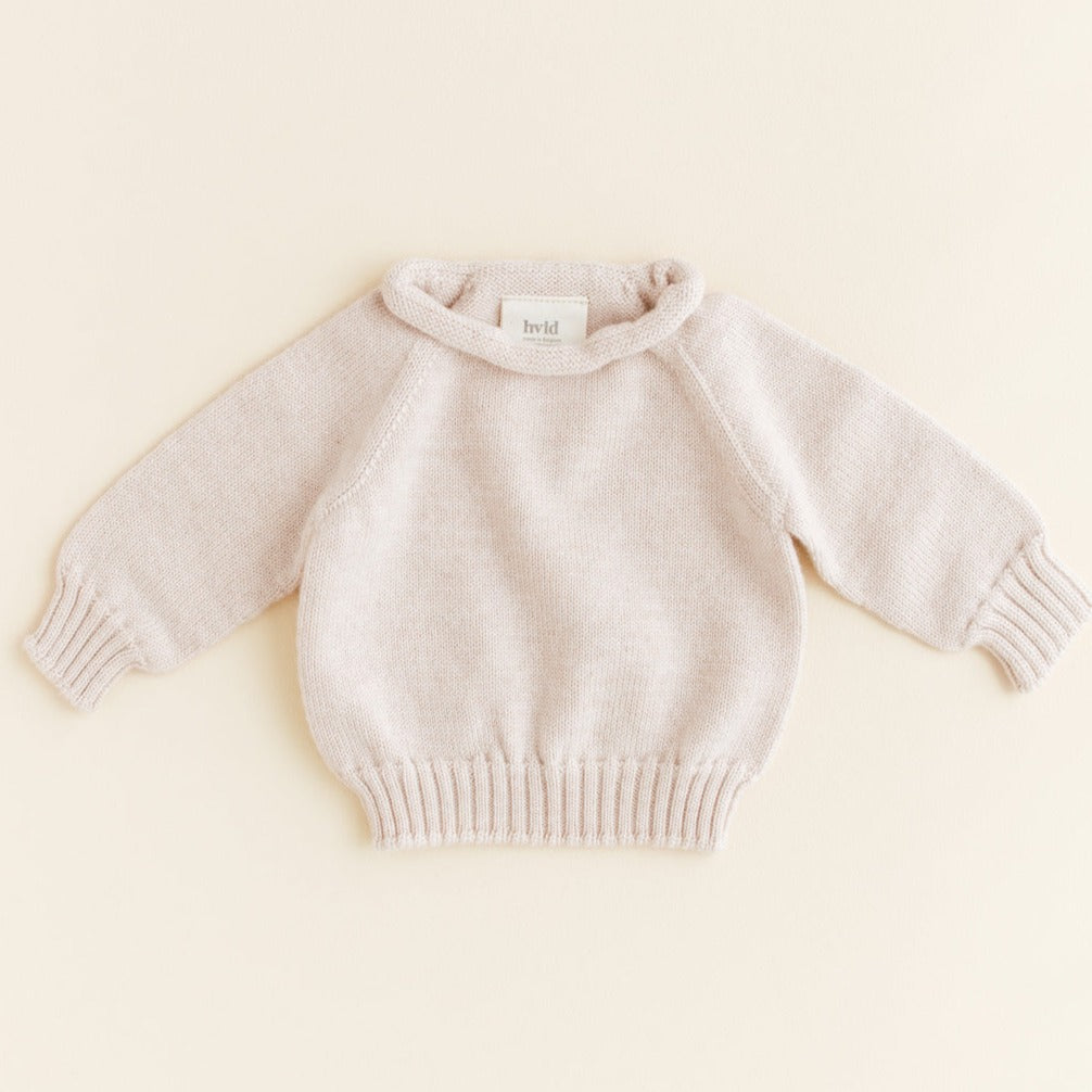 Sweater Cream Hvid voorzijde.