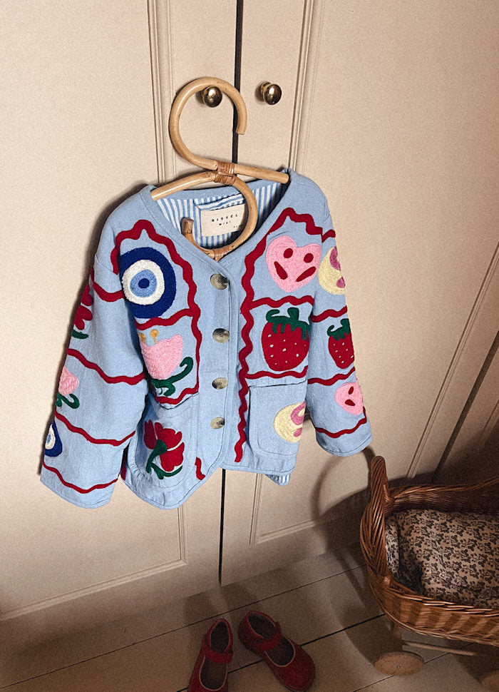 PRE-ORDER Blue Bell - Suzani Embroidery