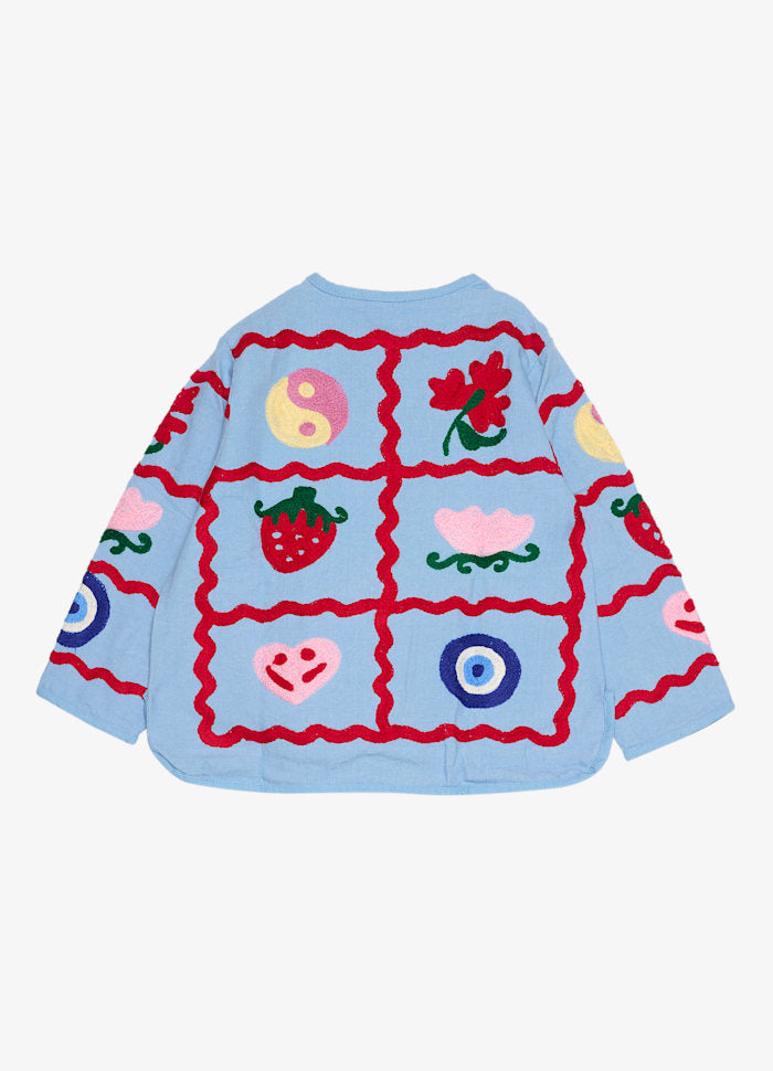 PRE-ORDER Blue Bell - Suzani Embroidery