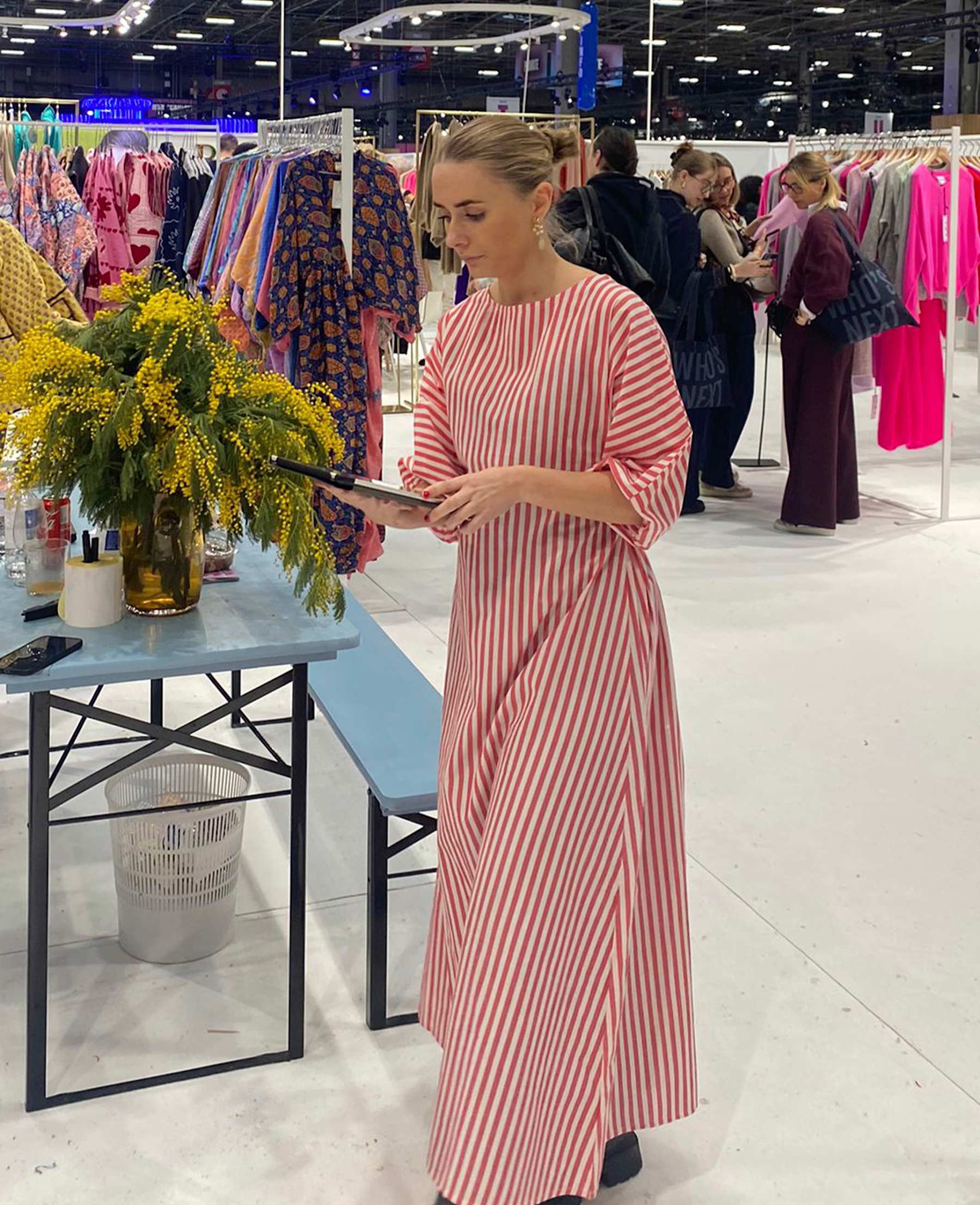 PRE-ORDER Mendez Dress Red White