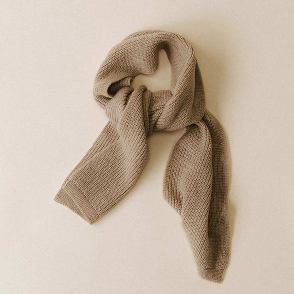 Sjaal 100% wol sand
