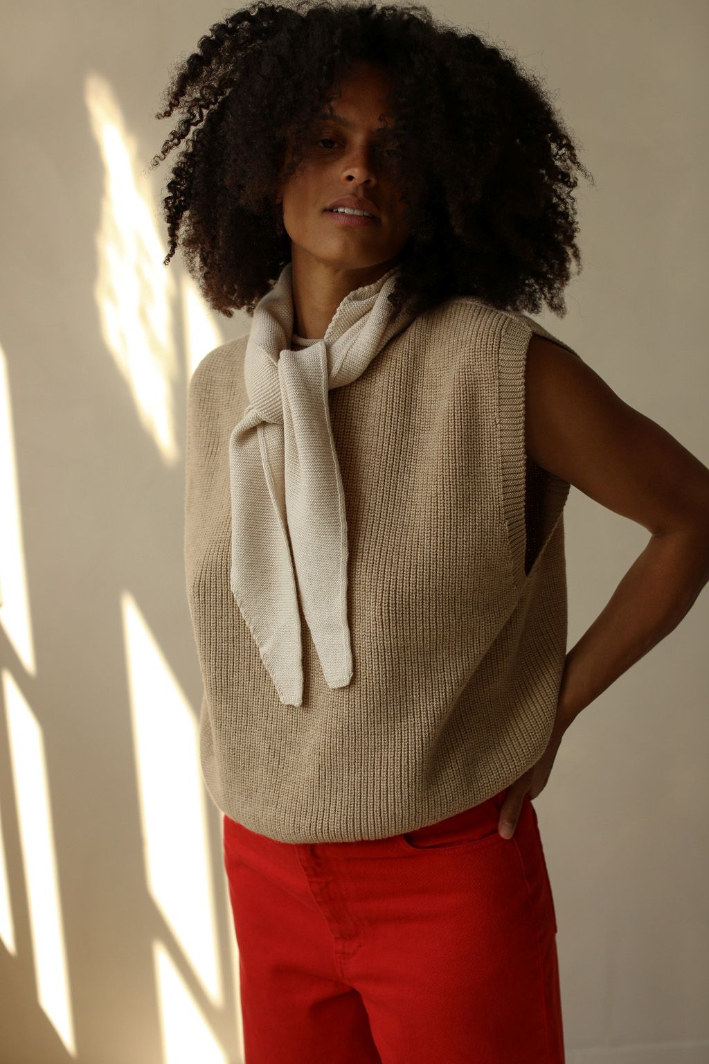 Sjaal josephina cream kids & dames