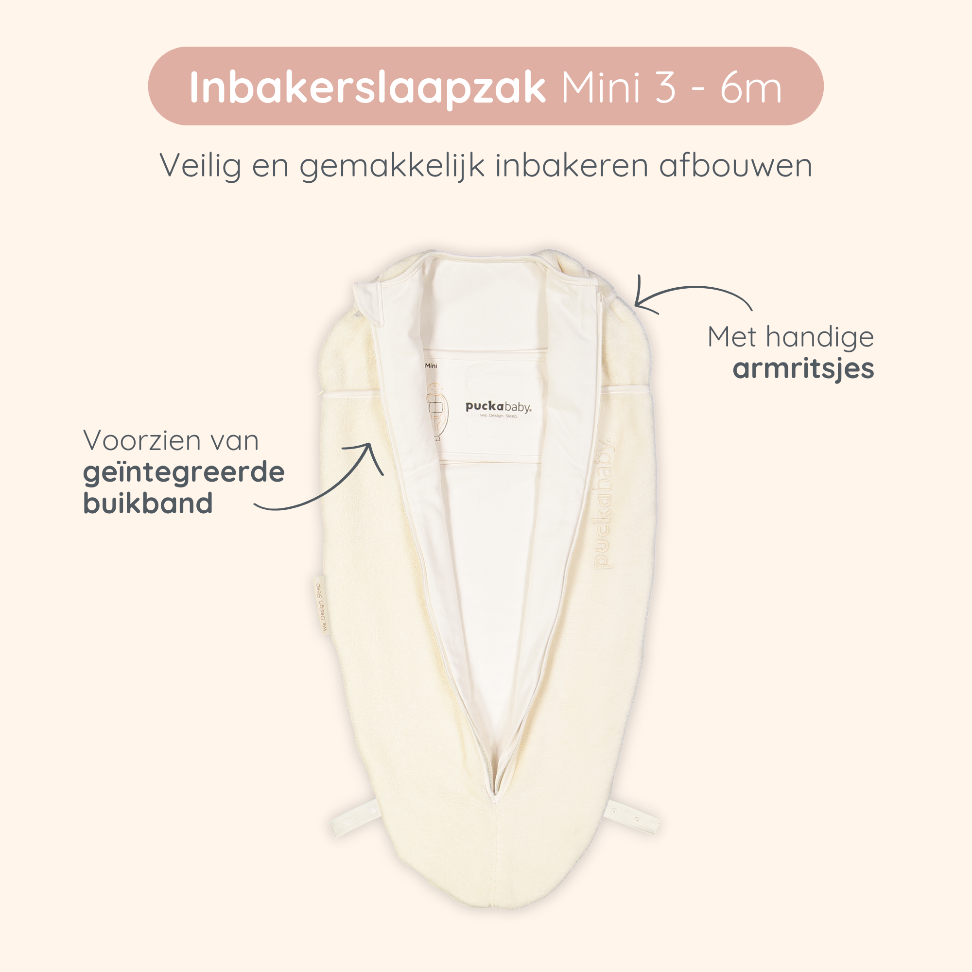 Instructie Slaapzak 3M-6M Pure Puckababy