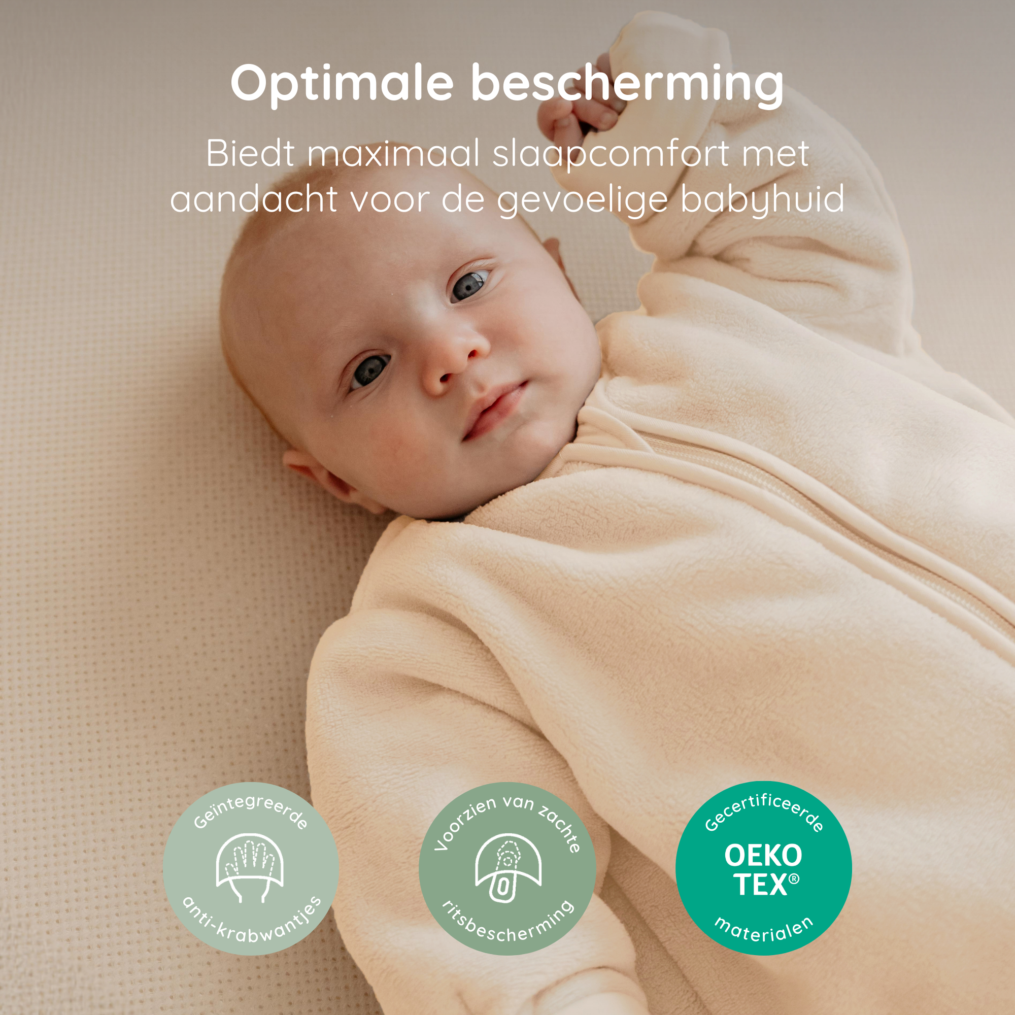 Close up Slaapzak Winter 0-6M Teddy Pure Puckababy