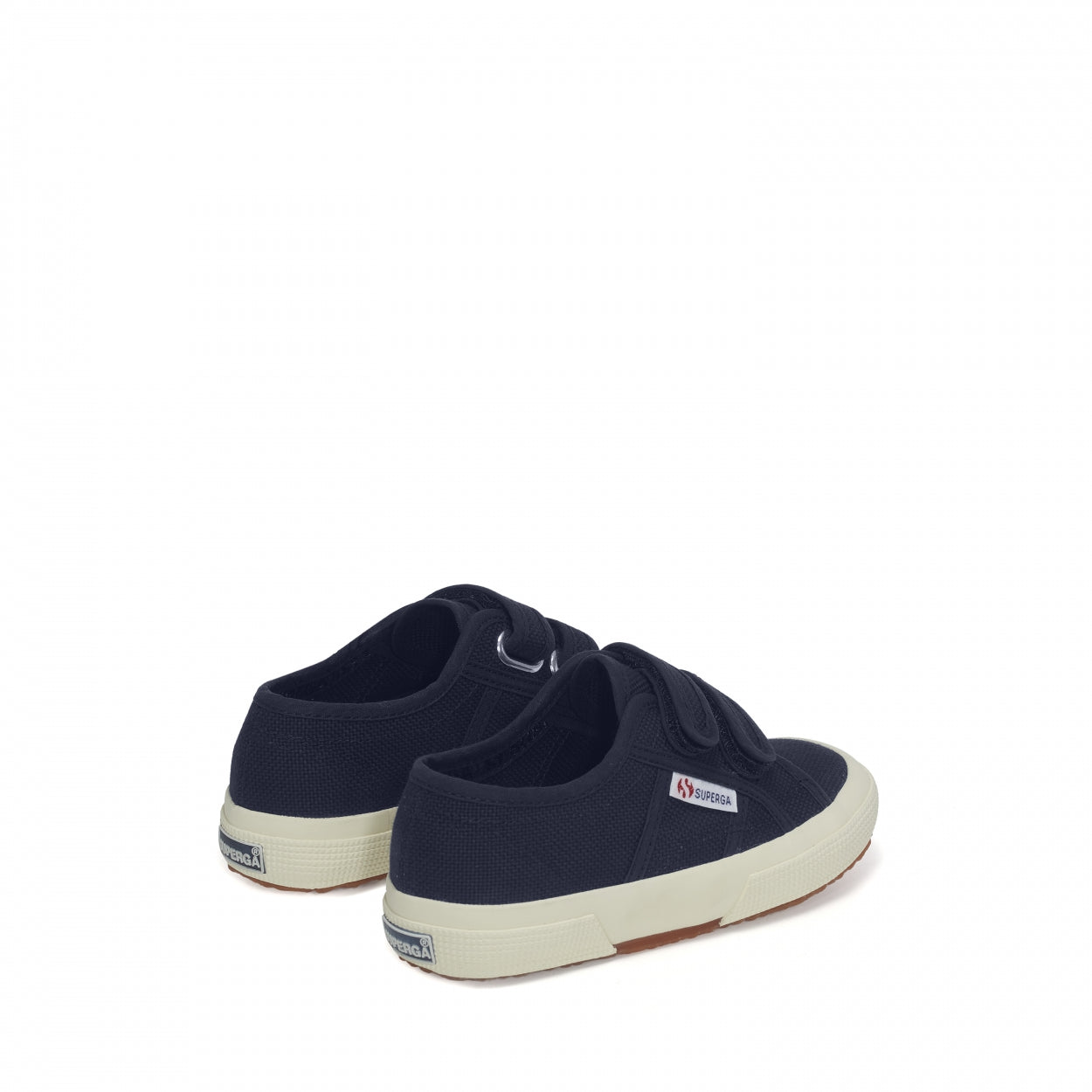 Straps Classic Blue navy Superga zijkant achterkant.