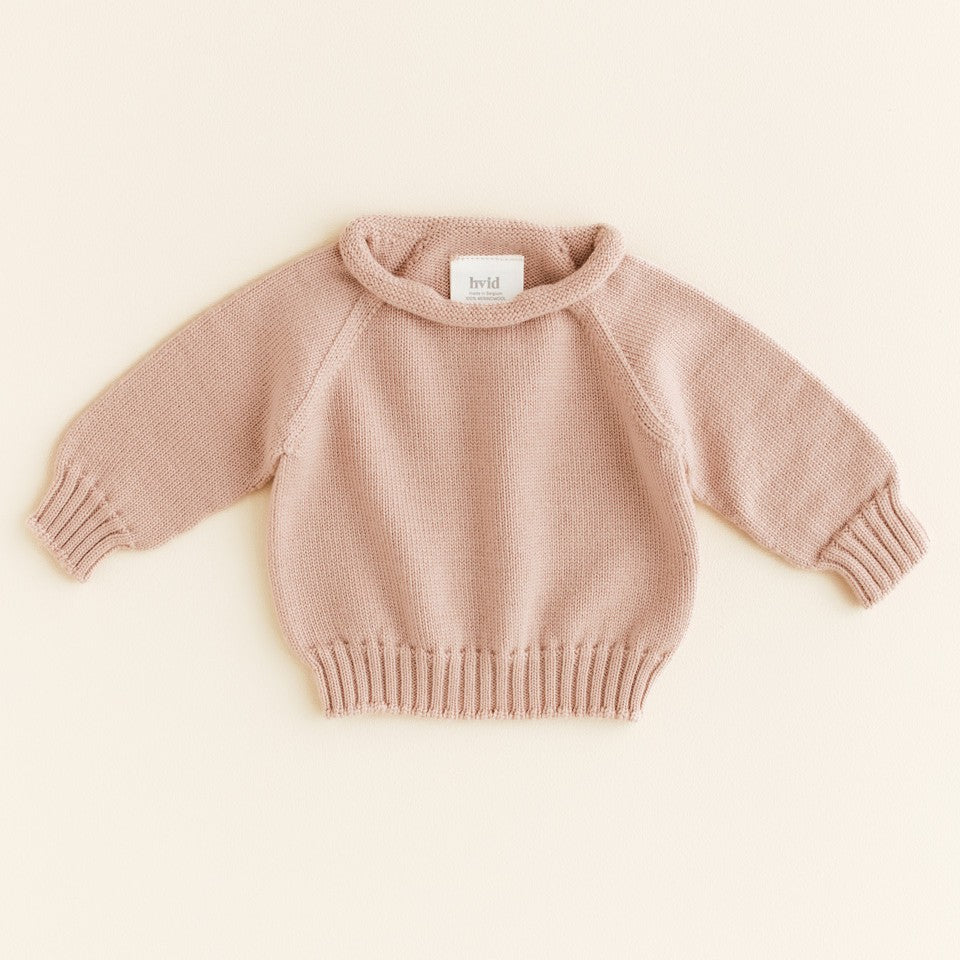 Sweater apricot hvid voorzijde