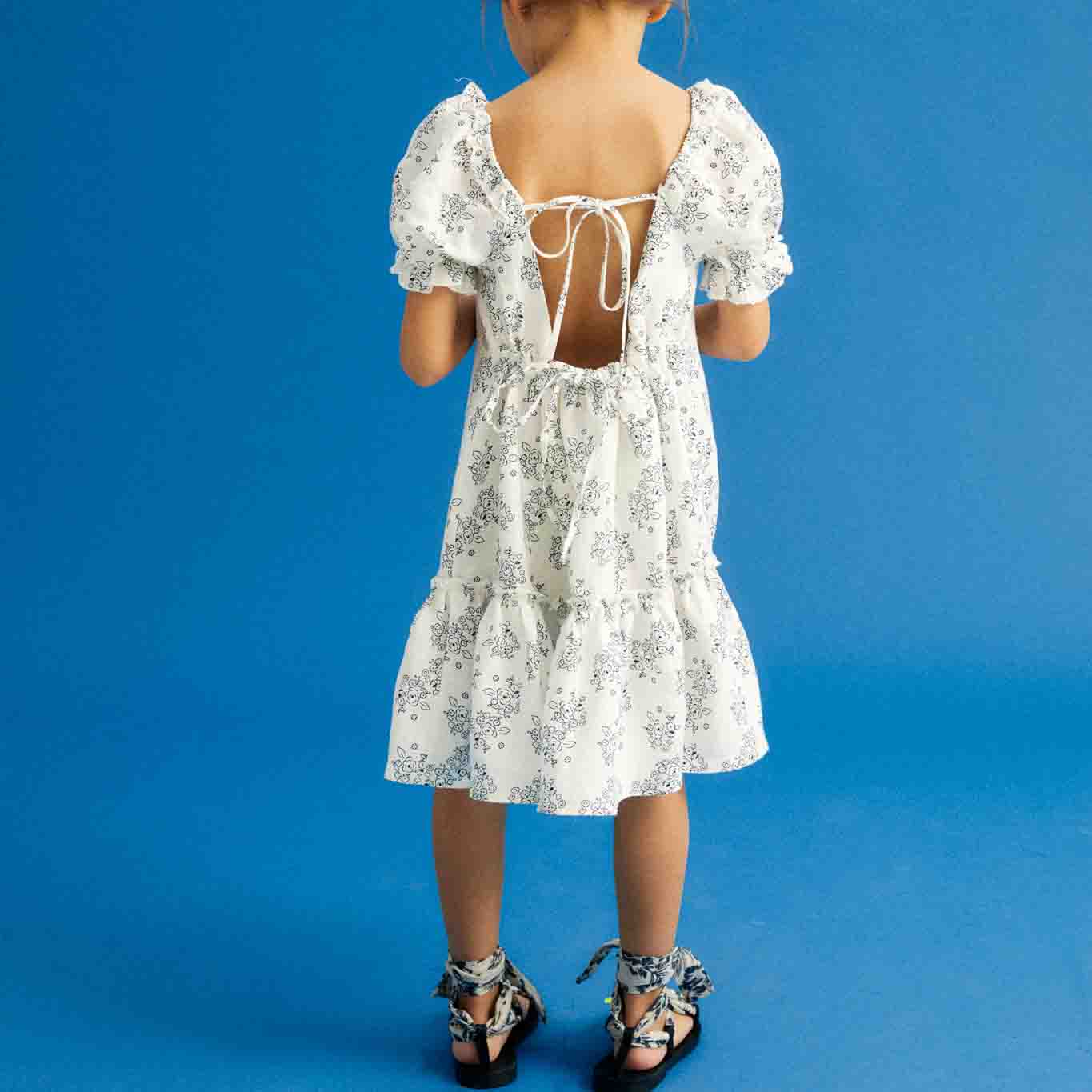 The New Society ATENEA DRESS ROSES PRINT