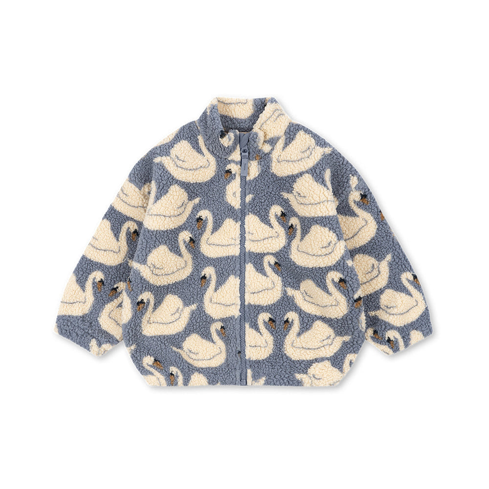 Teddy jacket zwanen