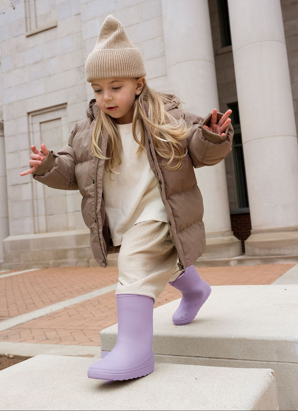 Thermoboots lavender enfant