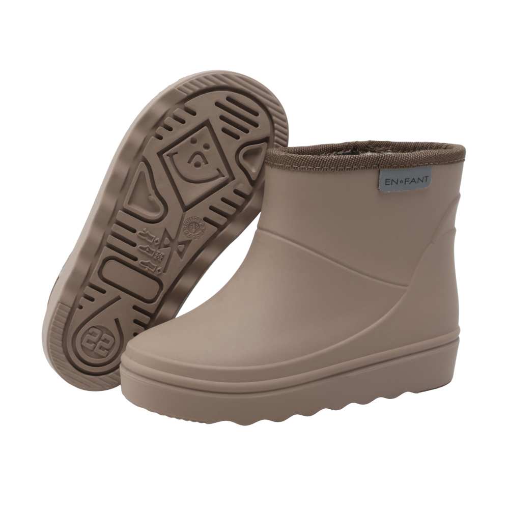 Bottes thermiques basses enfant écorce de pin