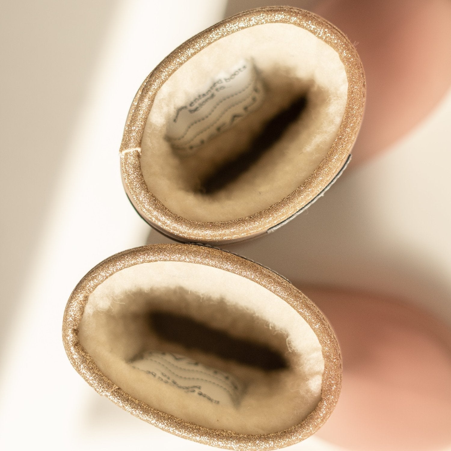 Thermoboots limited edition old rose short Enfant bovenzijde.